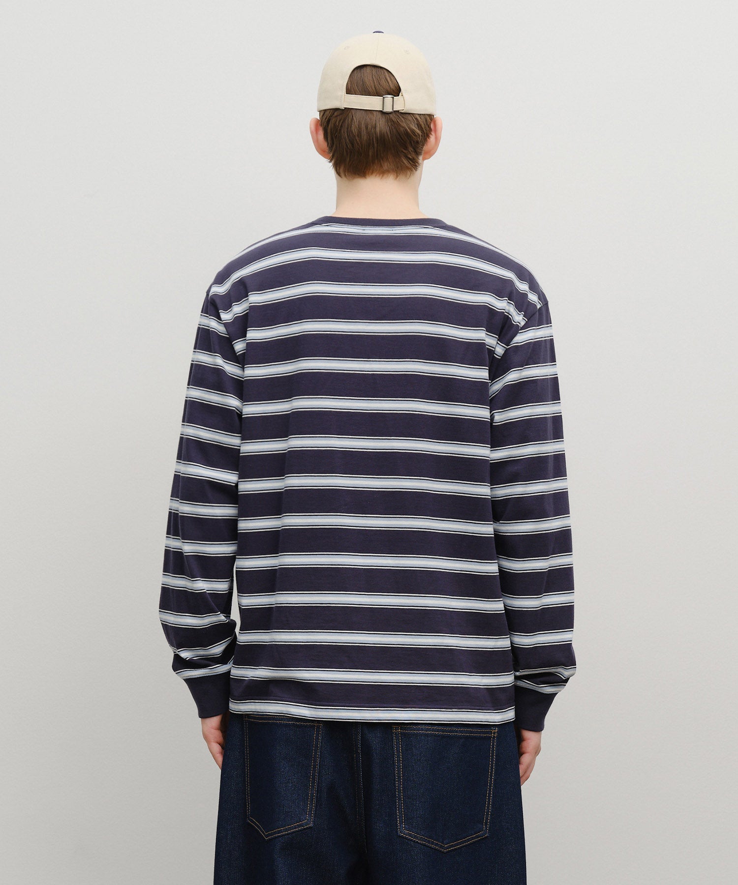 Marithe & Francois Girbaud - Multi Color Stripe Long Sleeve (Navy) product image 3 | TRAB K-Fashion Australia