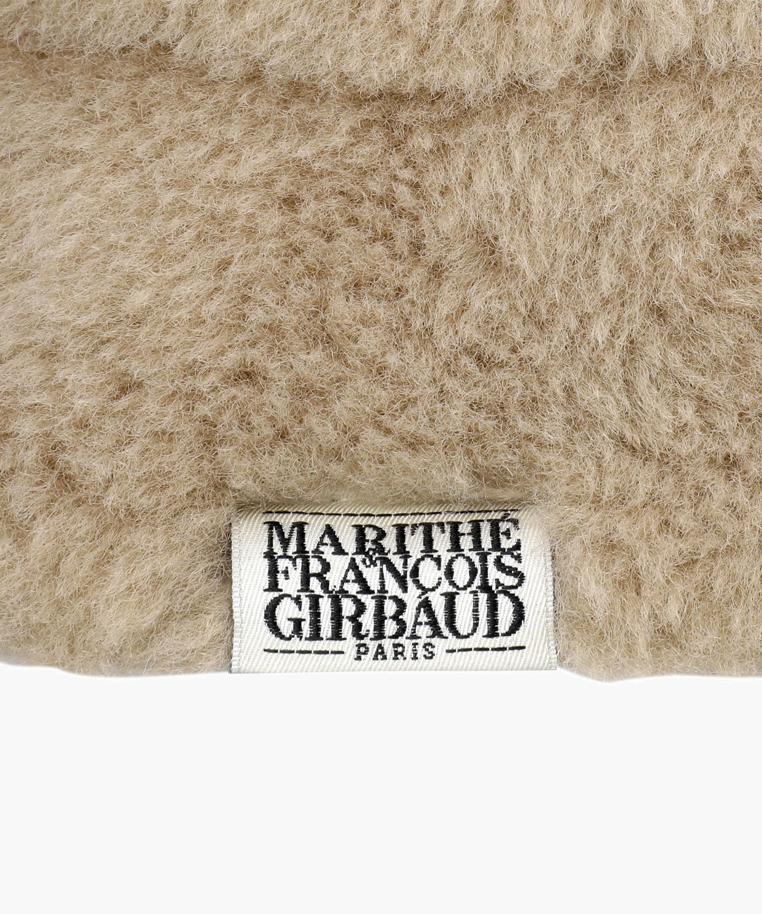 Marithe & Francois Girbaud - Classic Logo Fur Bucket Hat (Beige) product image 3 | TRAB K-Fashion Australia