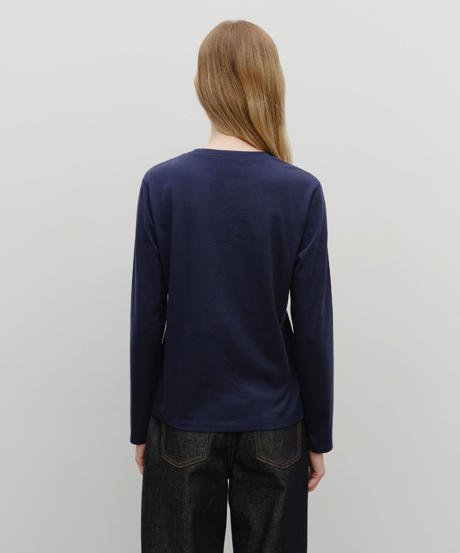 Marithe & Francois Girbaud - Classic Logo Long Sleeve (Navy) product image 3 | TRAB K-Fashion Australia