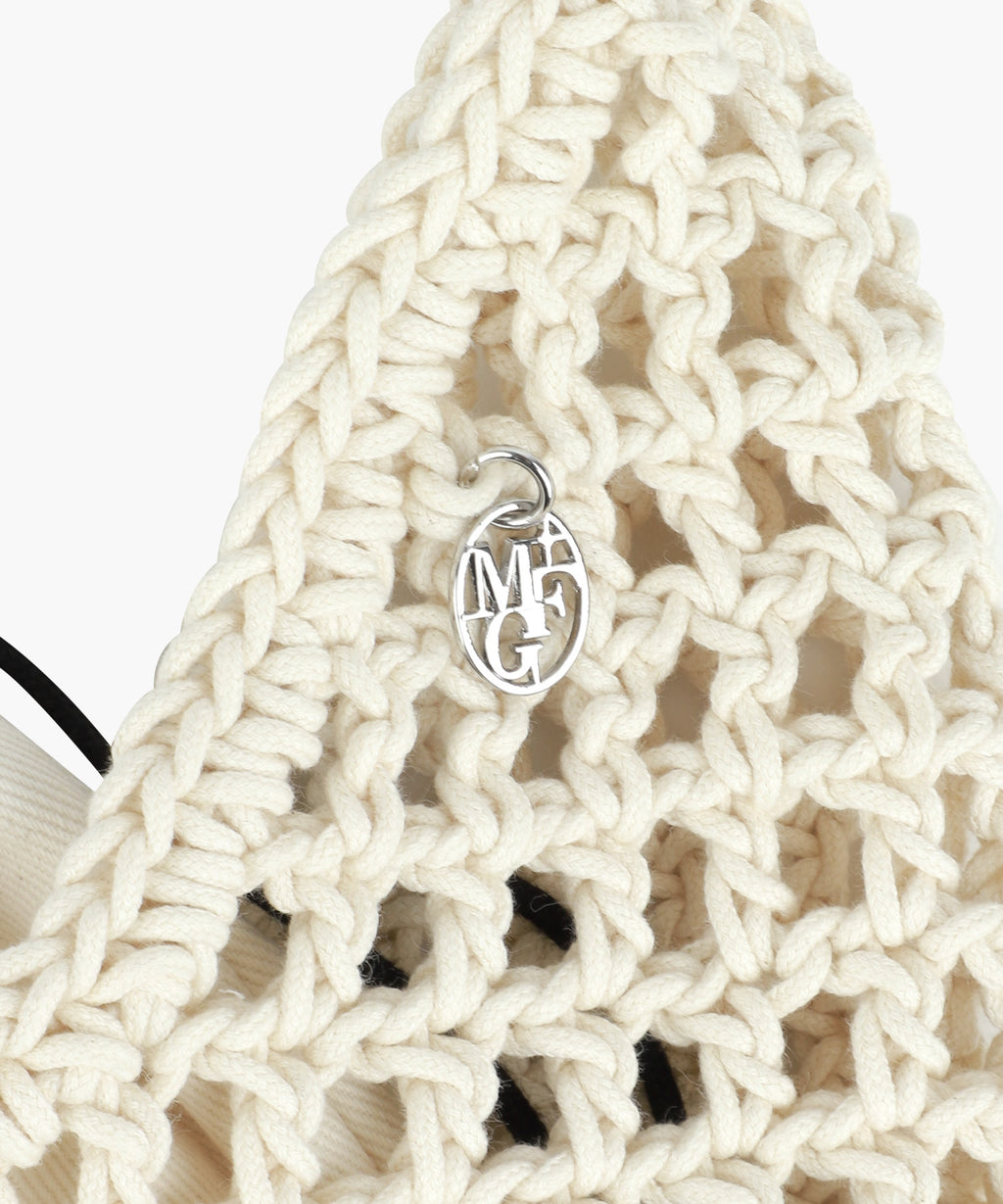 Marithe & Francois Girbaud - Macrame Hobo Bag (Ivory) product image 3 | TRAB K-Fashion Australia