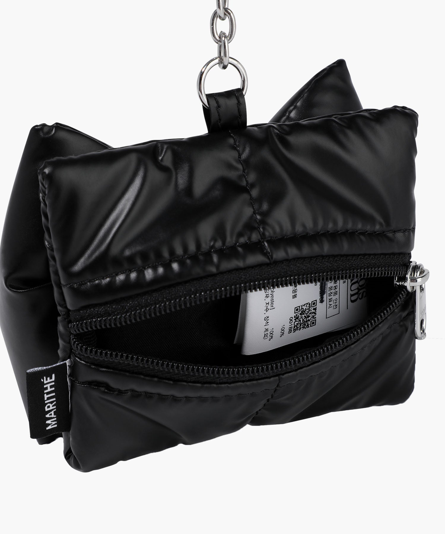Marithe & Francois Girbaud - Padding Ribbon Pouch Keyring (Black) product image 3 | TRAB K-Fashion Australia