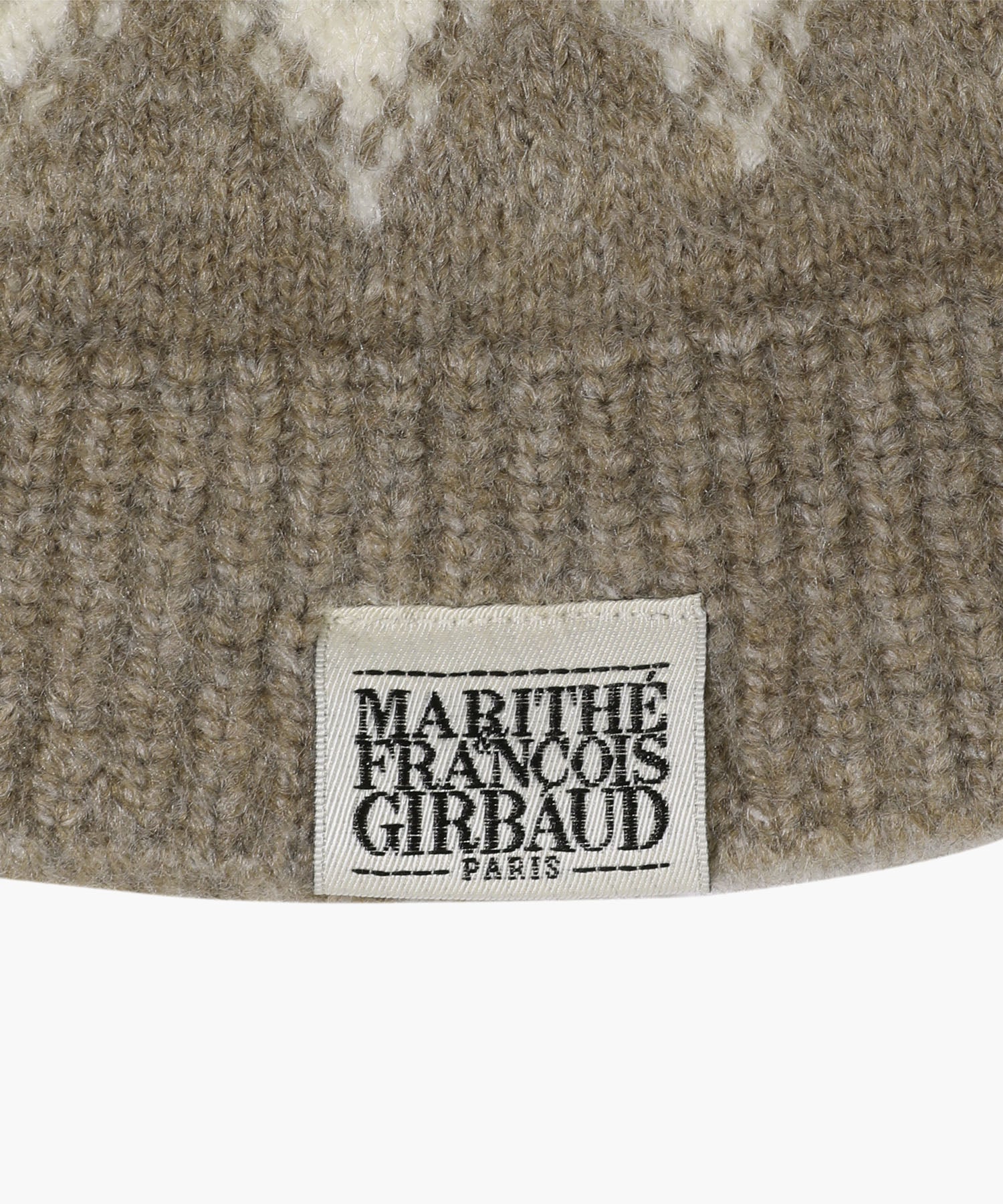 Marithe & Francois Girbaud - Fairisle Beanie (Beige) product image 3 | TRAB K-Fashion Australia