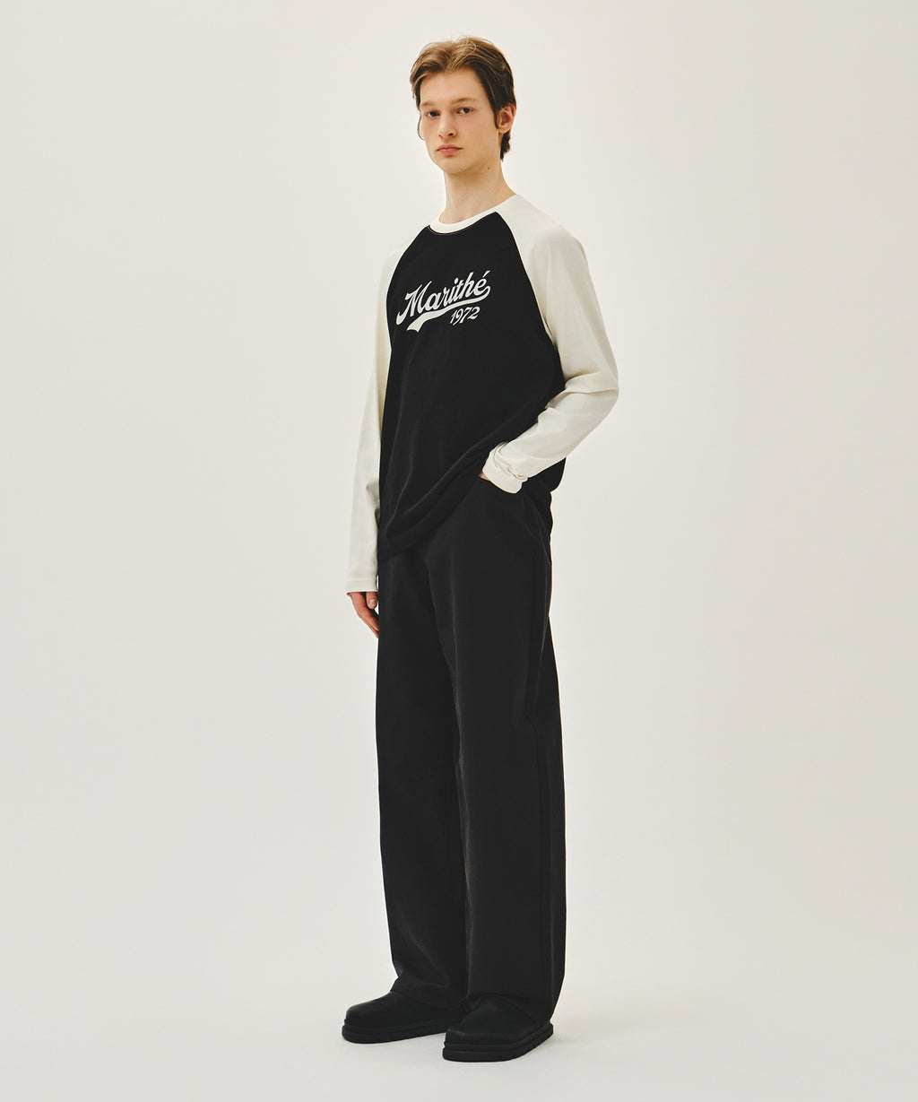 Marithe & Francois Girbaud - Curved Chino Pants (Black) product image 3 | TRAB K-Fashion Australia