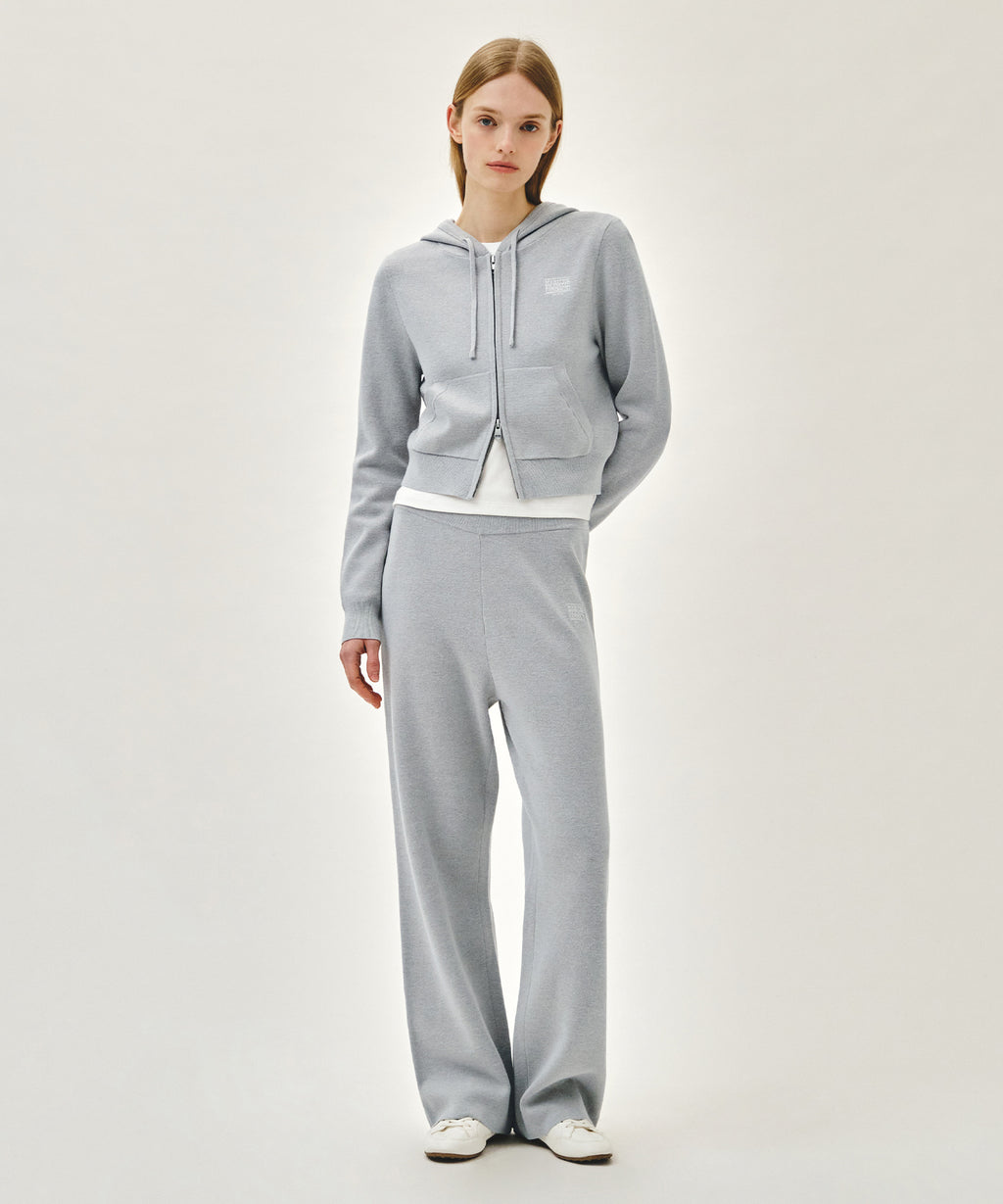 Marithe & Francois Girbaud - Classic Logo Knit Pants (Heather Gray) product image 3 | TRAB K-Fashion Australia