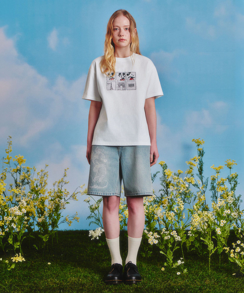Marithe & Francois Girbaud - Mickey_w Bermuda Denim Pants (Light Blue) product image 3 | TRAB K-Fashion Australia