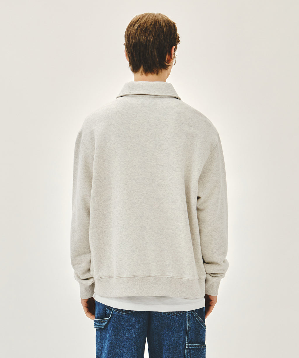Marithe & Francois Girbaud - Classic Logo Wappen Collar Sweatshirt (Oatmeal) product image 3 | TRAB K-Fashion Australia