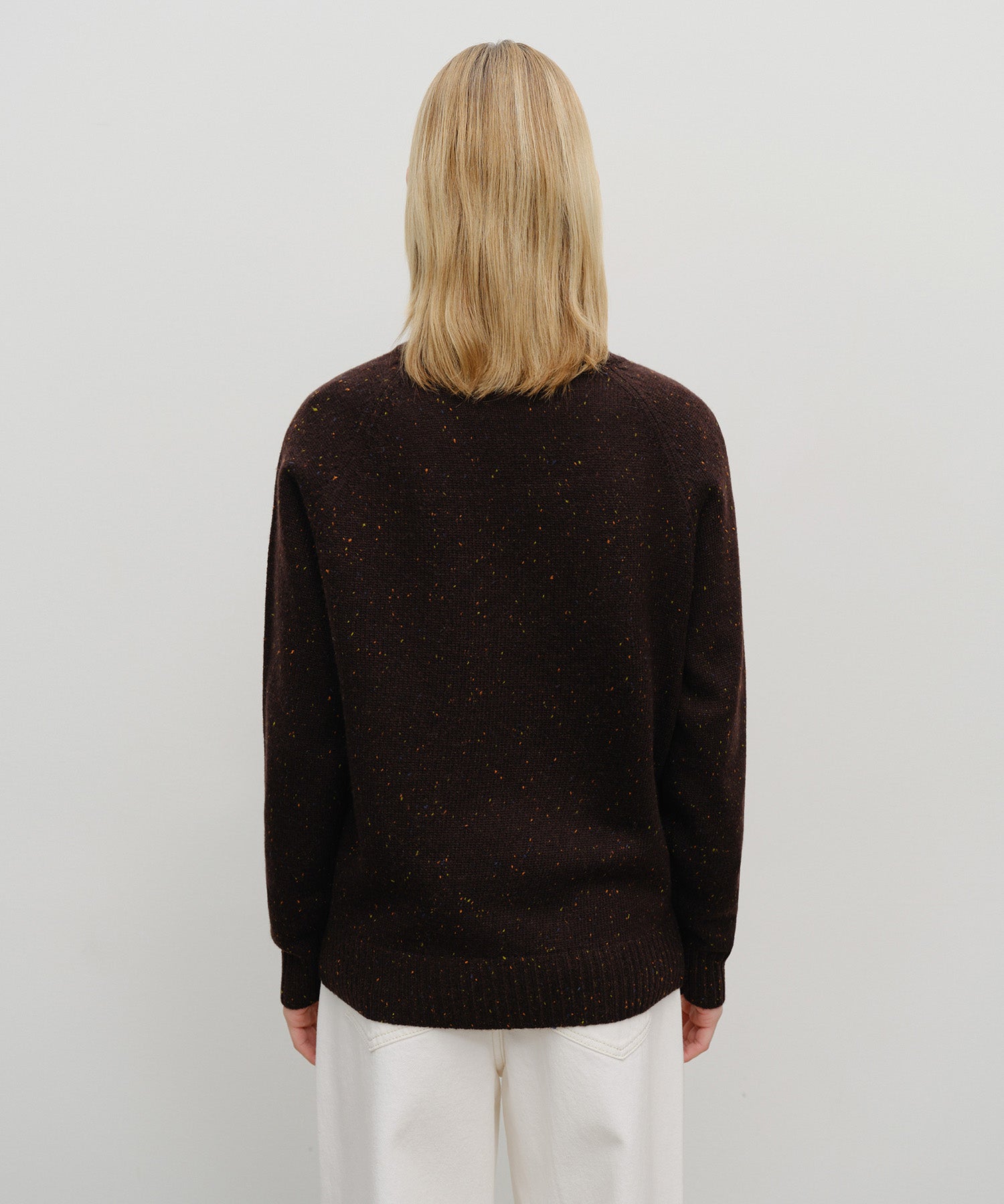 Marithe & Francois Girbaud - Lettering Logo Knit Pullover (Brown) product image 3 | TRAB K-Fashion Australia