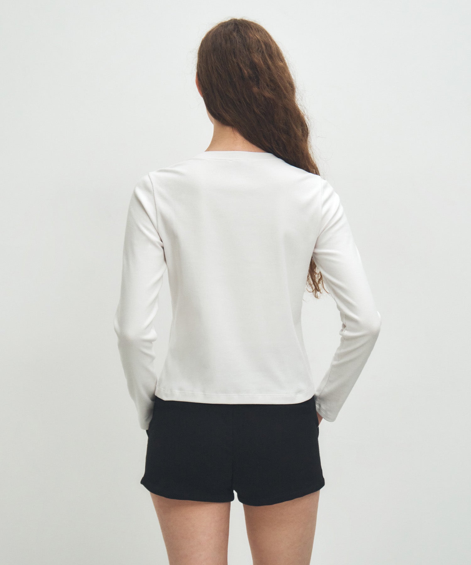 Marithe & Francois Girbaud - Basic Long Sleeve (White) product image 3 | TRAB K-Fashion Australia