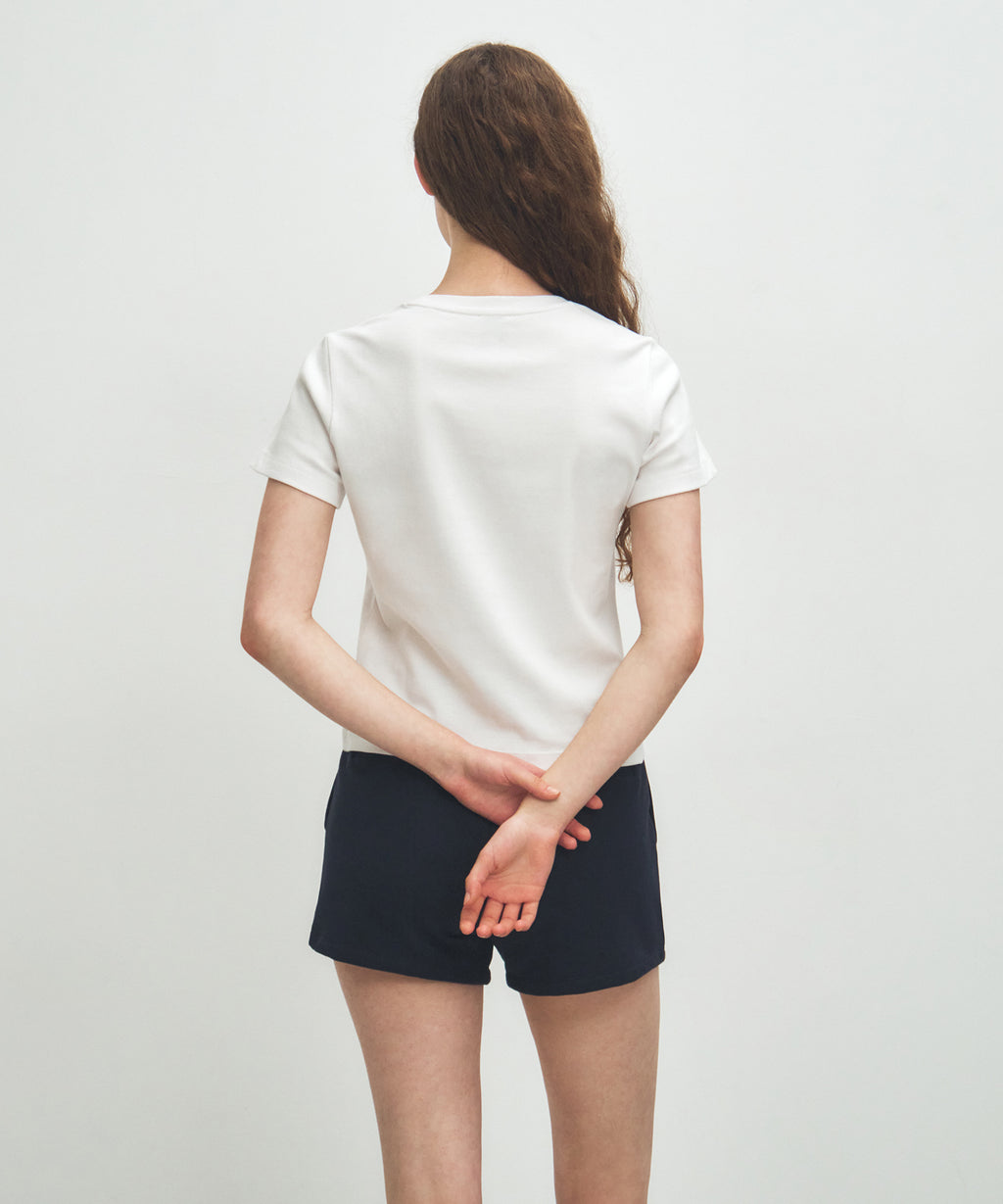 Marithe & Francois Girbaud - Basic Tee (White) product image 3 | TRAB K-Fashion Australia