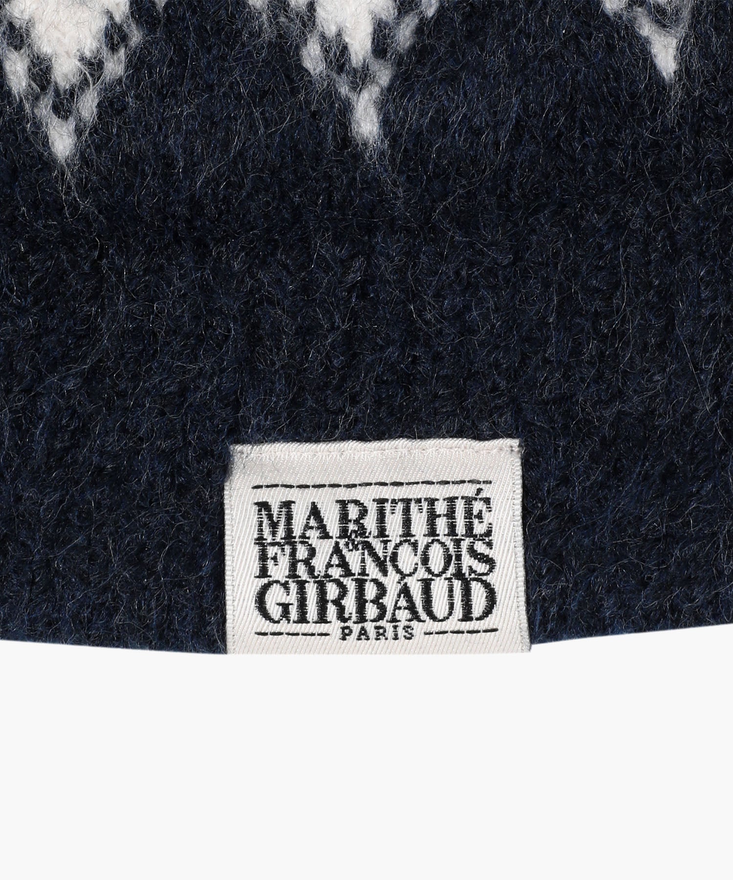 Marithe & Francois Girbaud - Fairisle Beanie (Navy) product image 3 | TRAB K-Fashion Australia