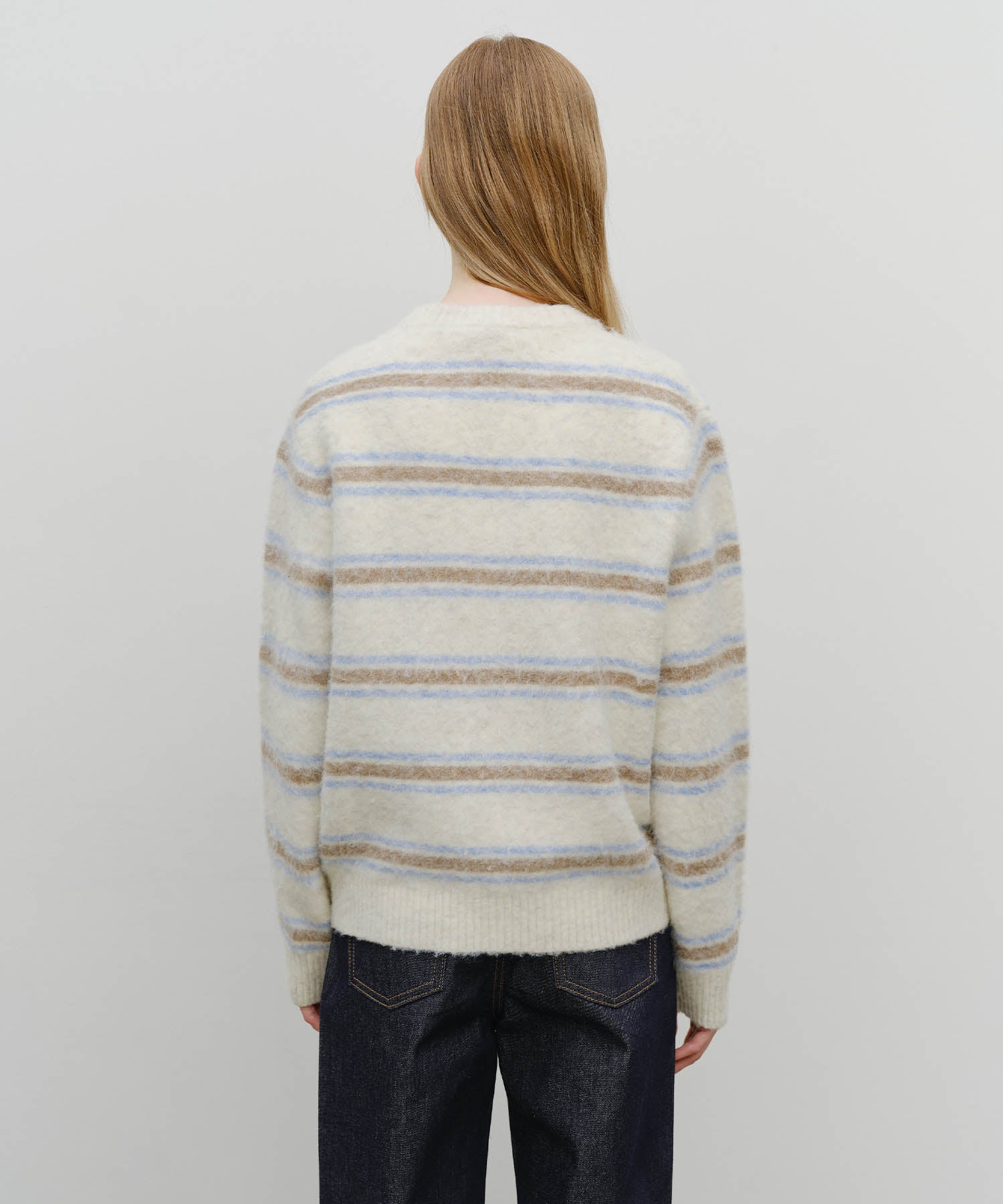Marithe & Francois Girbaud - Multi Stripe Knit Pullover (Ivory) product image 3 | TRAB K-Fashion Australia