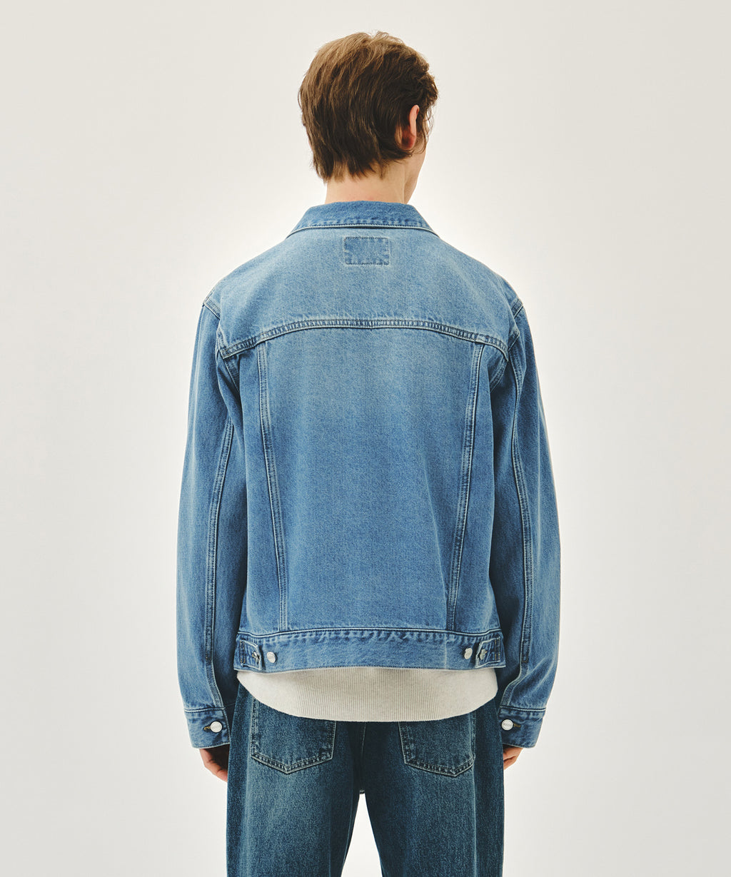 Marithe & Francois Girbaud - Denim Trucker Jacket (Light Blue) product image 3 | TRAB K-Fashion Australia