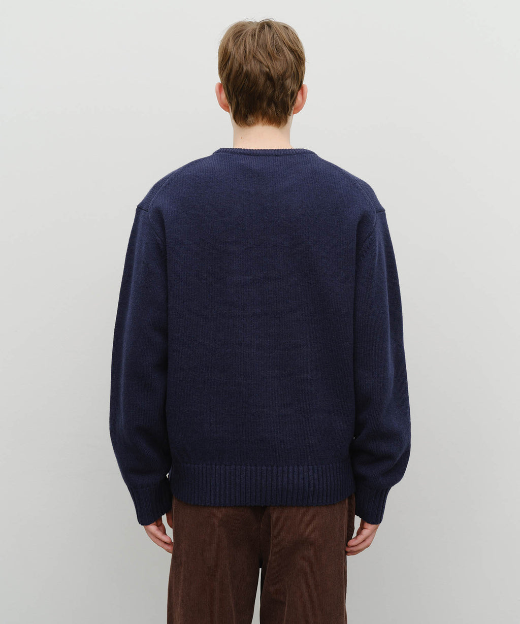 Marithe & Francois Girbaud - Applique Knit Pullover (Navy) product image 3 | TRAB K-Fashion Australia