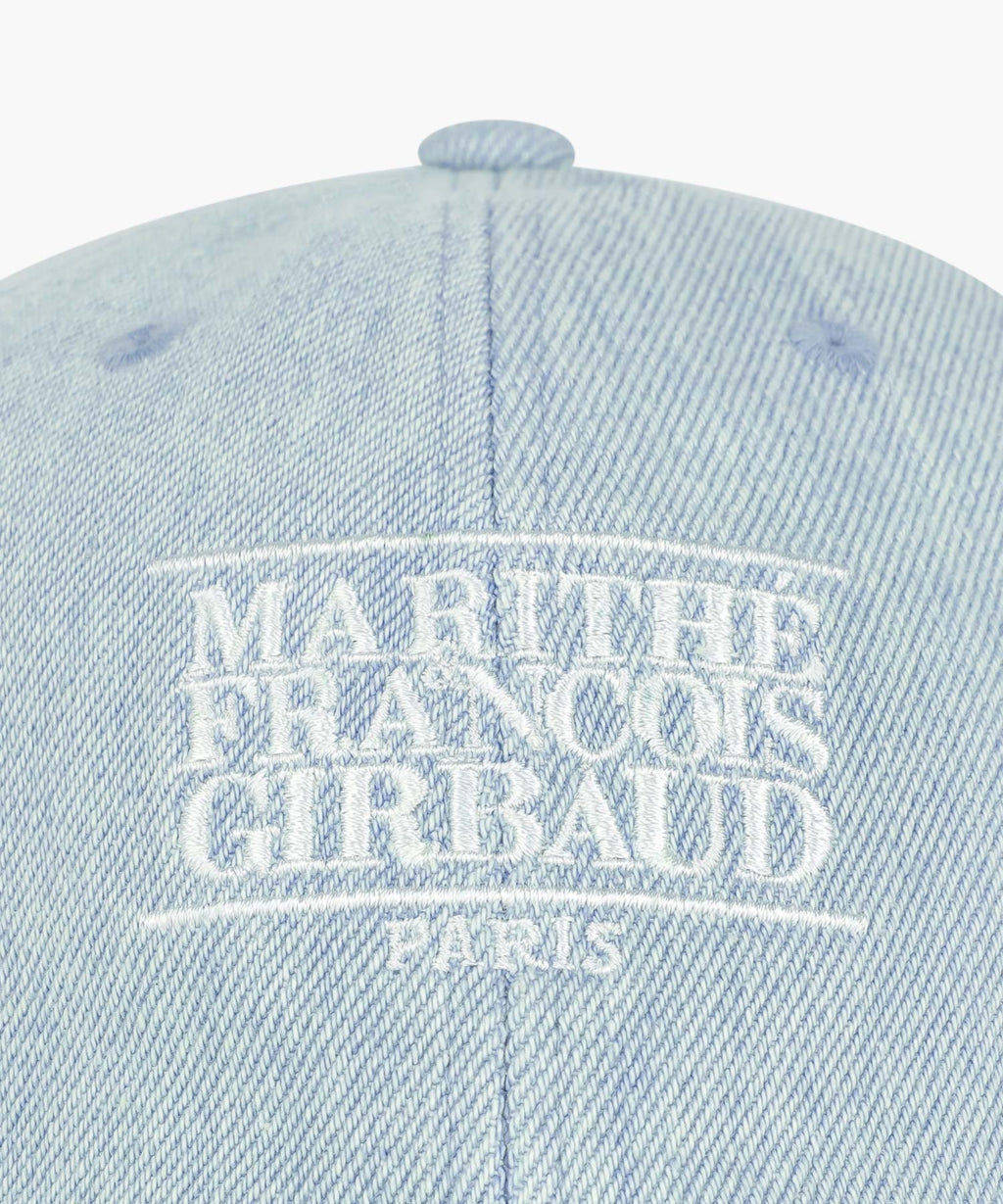 Marithe & Francois Girbaud - Denim Washing Small Classic Logo Covered Cap (Light Blue) product image 3 | TRAB K-Fashion Australia