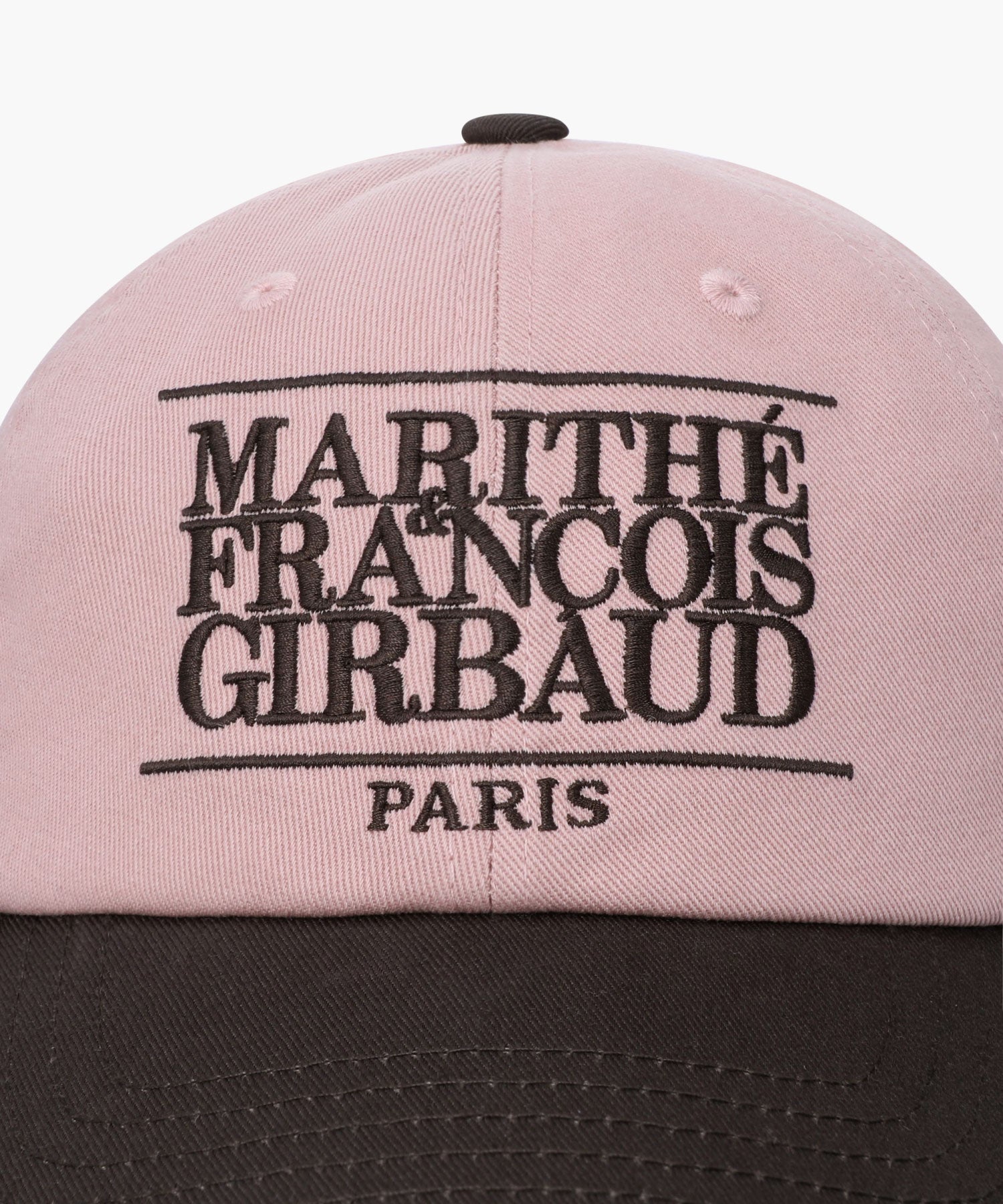 Marithe & Francois Girbaud - Classic Logo 6panel Color Block Cap (Dark Brown) product image 3 | TRAB K-Fashion Australia