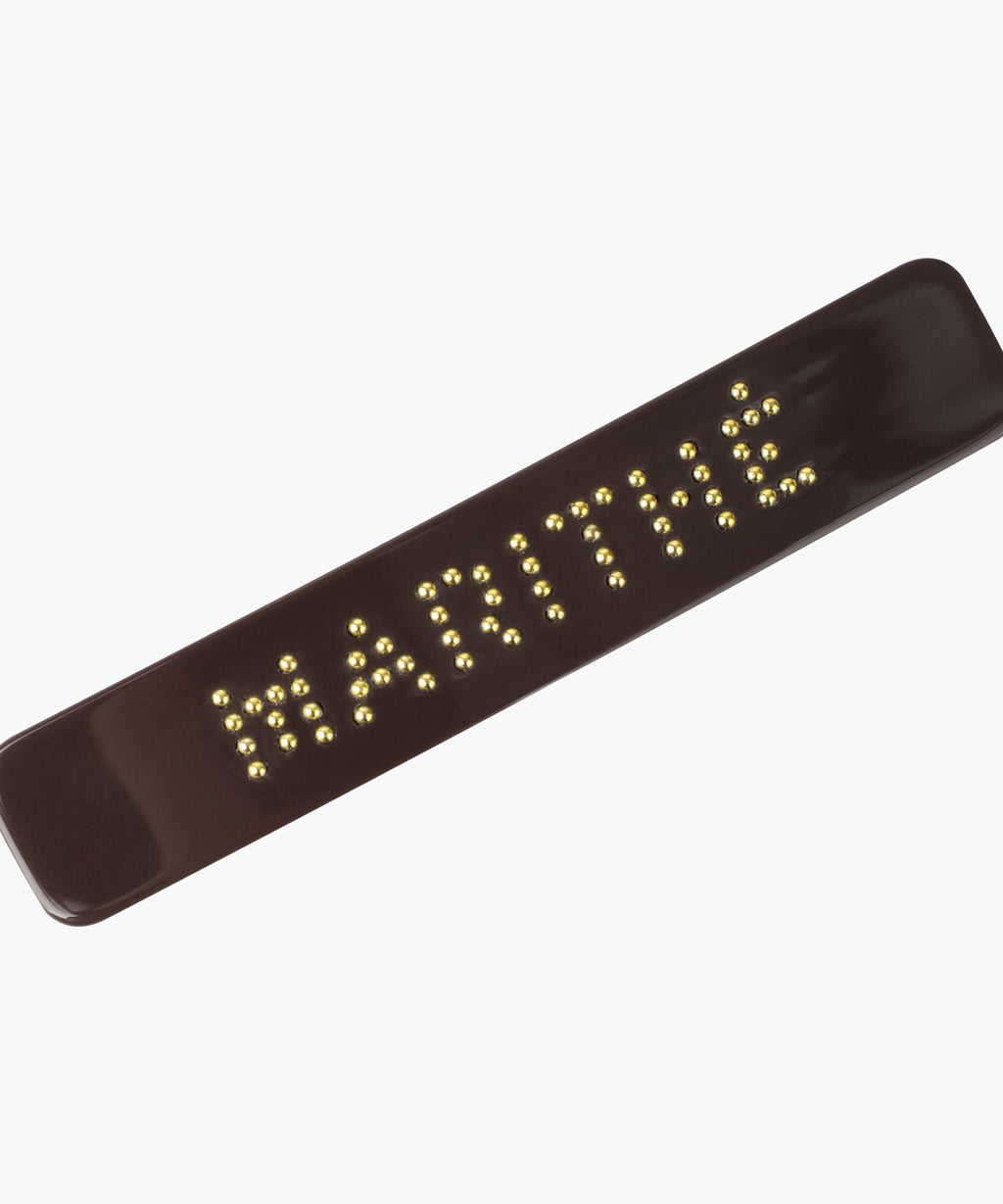 Marithe & Francois Girbaud - Regular Logo Metal Ball Hair Pin 2pack (Brown) product image 3 | TRAB K-Fashion Australia