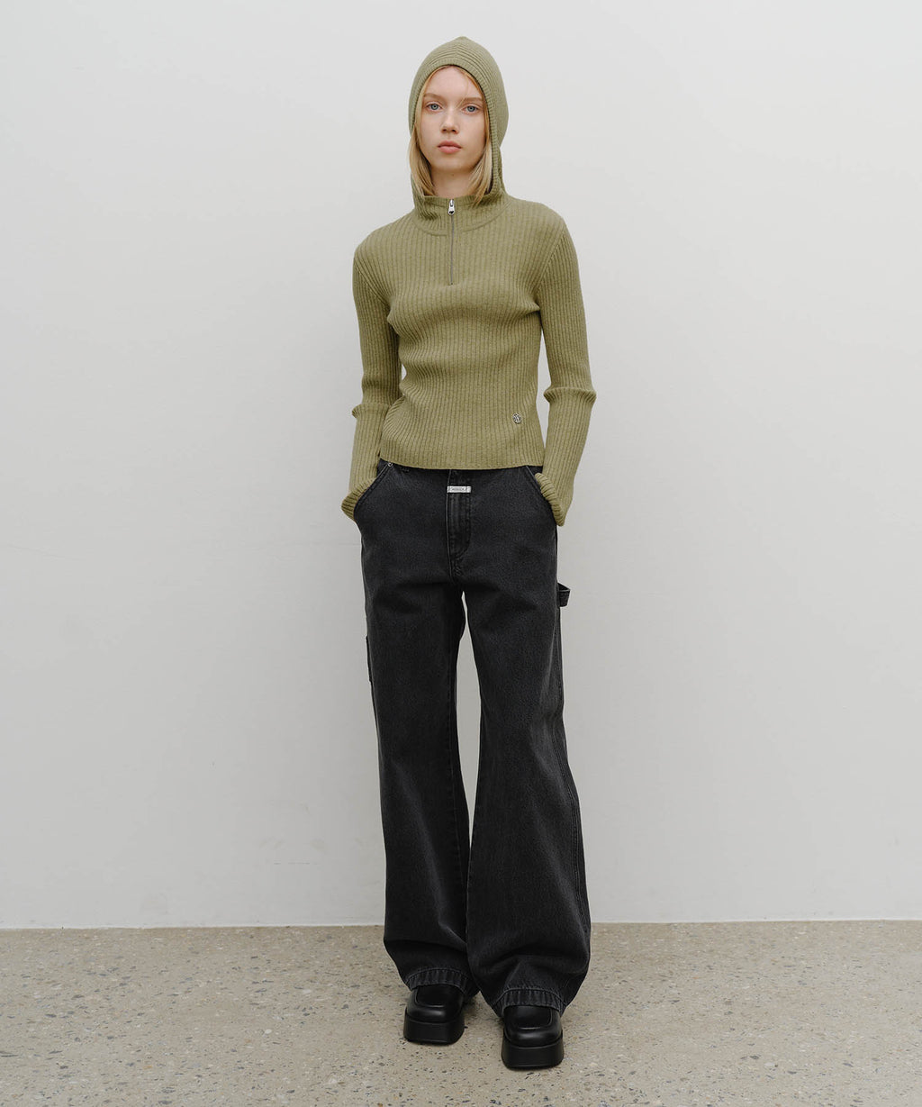Marithe & Francois Girbaud - Carpenter Denim Pants (Black) product image 3 | TRAB K-Fashion Australia