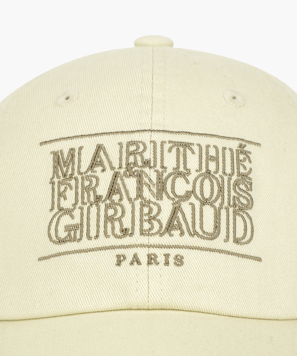Marithe & Francois Girbaud - Outline Classic Logo Cap (Ivory) product image 6 | TRAB K-Fashion Australia