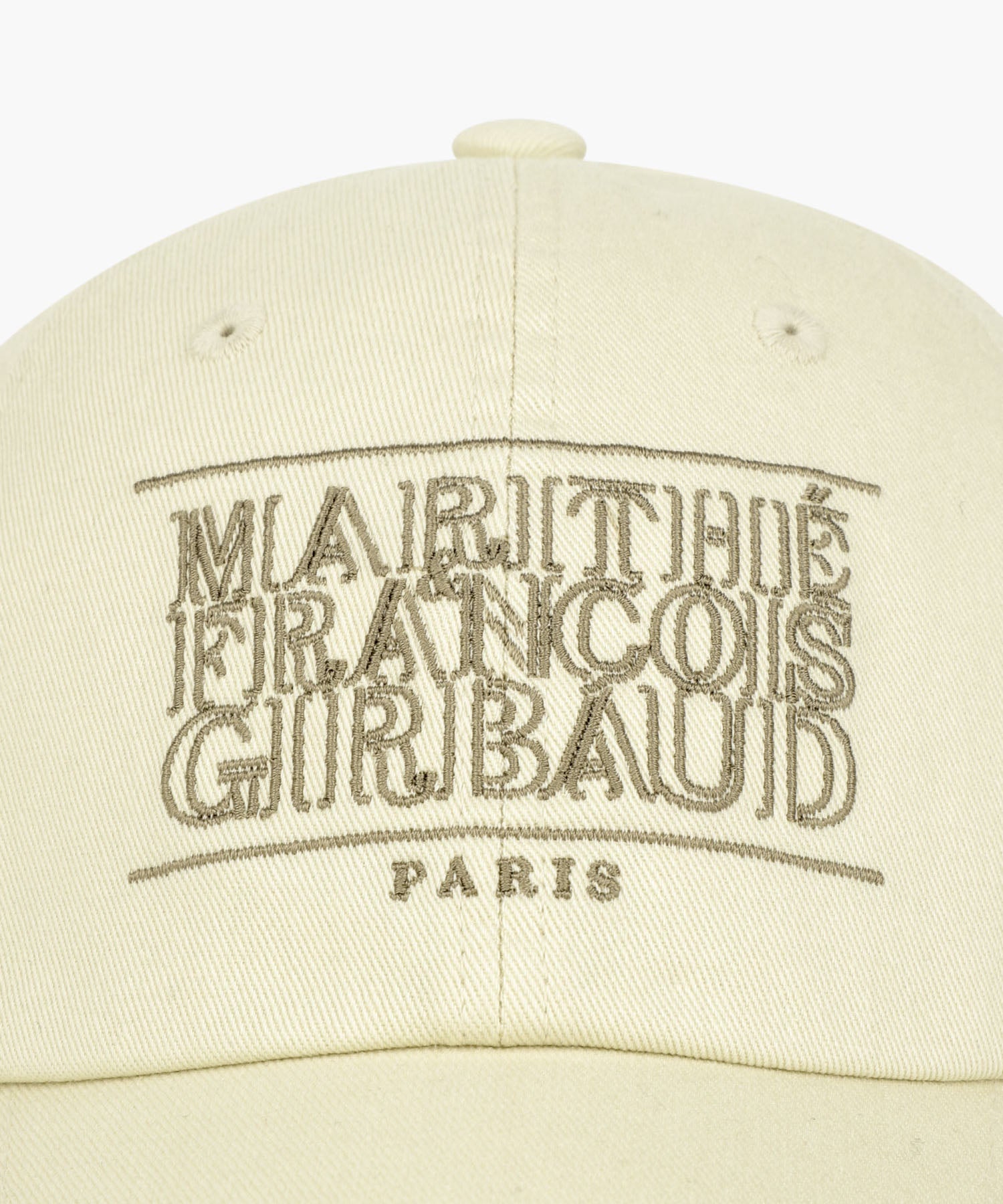 Marithe & Francois Girbaud - Outline Classic Logo Cap (Ivory) product image 6 | TRAB K-Fashion Australia