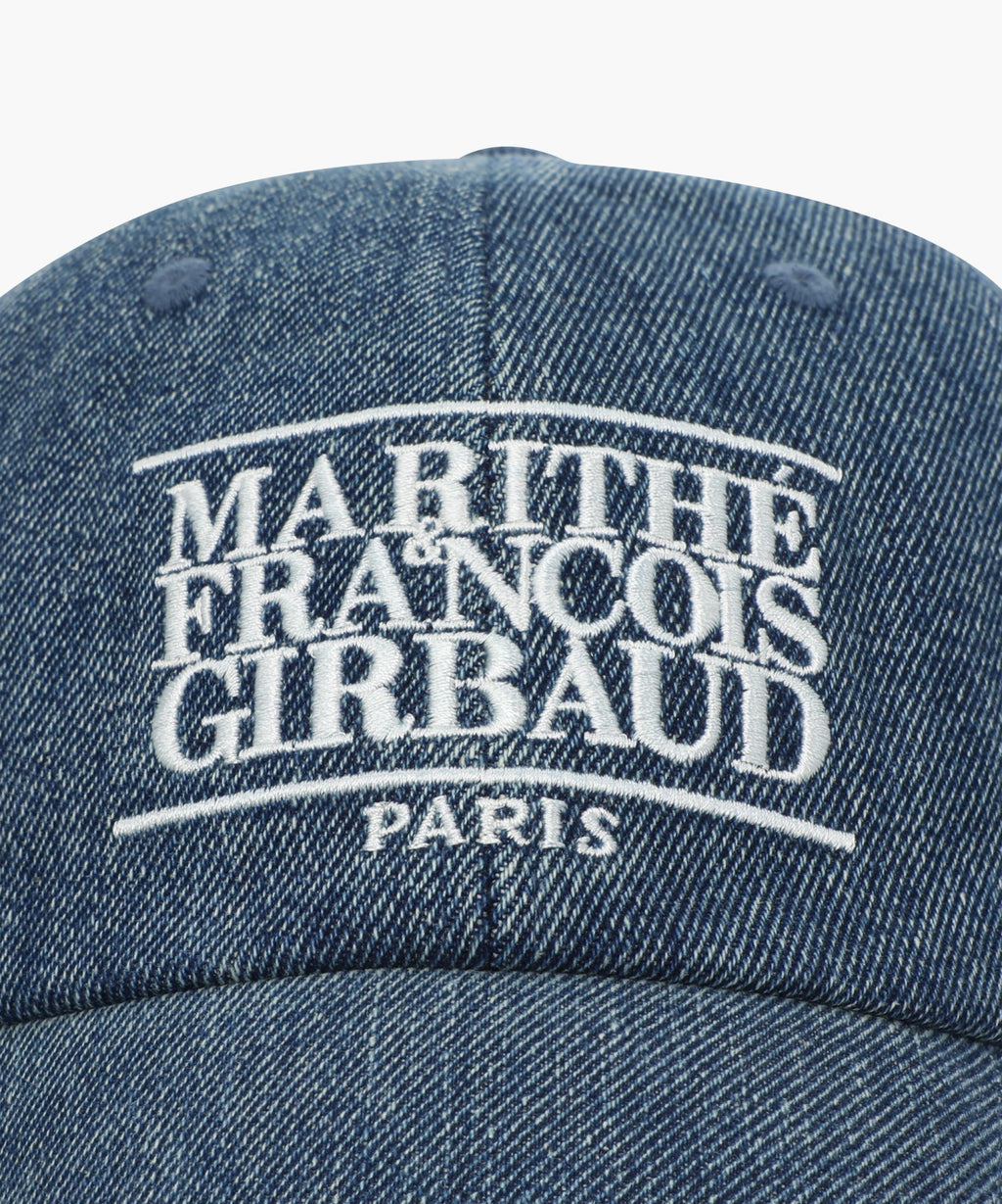 Marithe & Francois Girbaud - Denim Washing Classic Logo Covered Cap (Blue) product image 3 | TRAB K-Fashion Australia