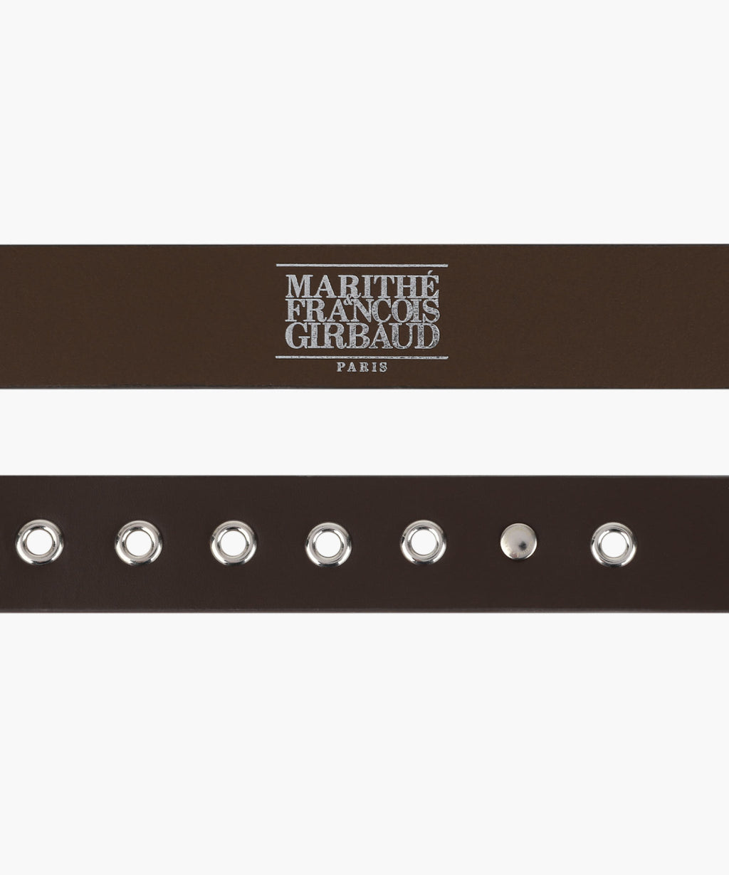 Marithe & Francois Girbaud - Eyelet Buckle Belt (Brown) product image 3 | TRAB K-Fashion Australia