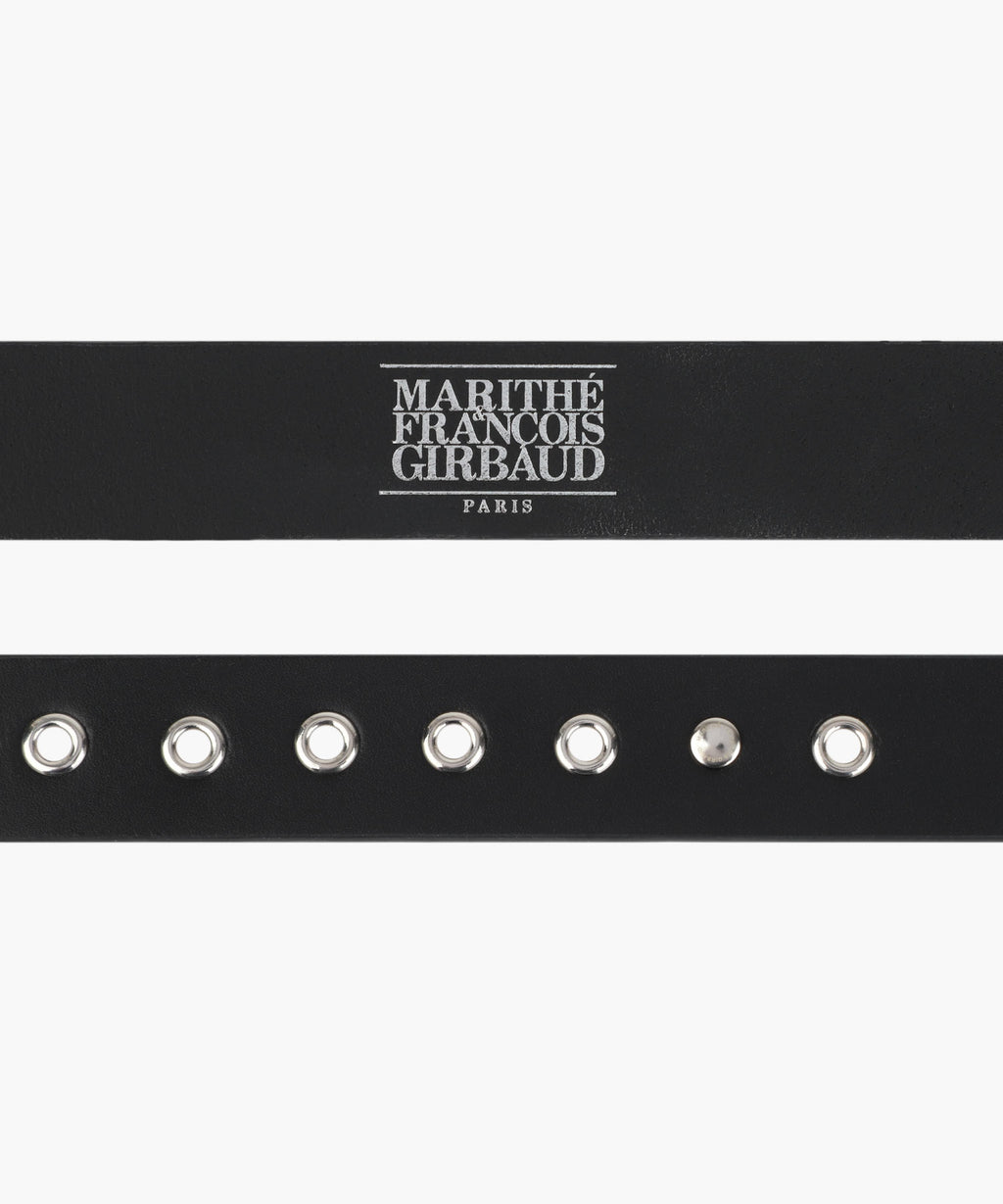 Marithe & Francois Girbaud - Eyelet Buckle Belt (Black) product image 3 | TRAB K-Fashion Australia