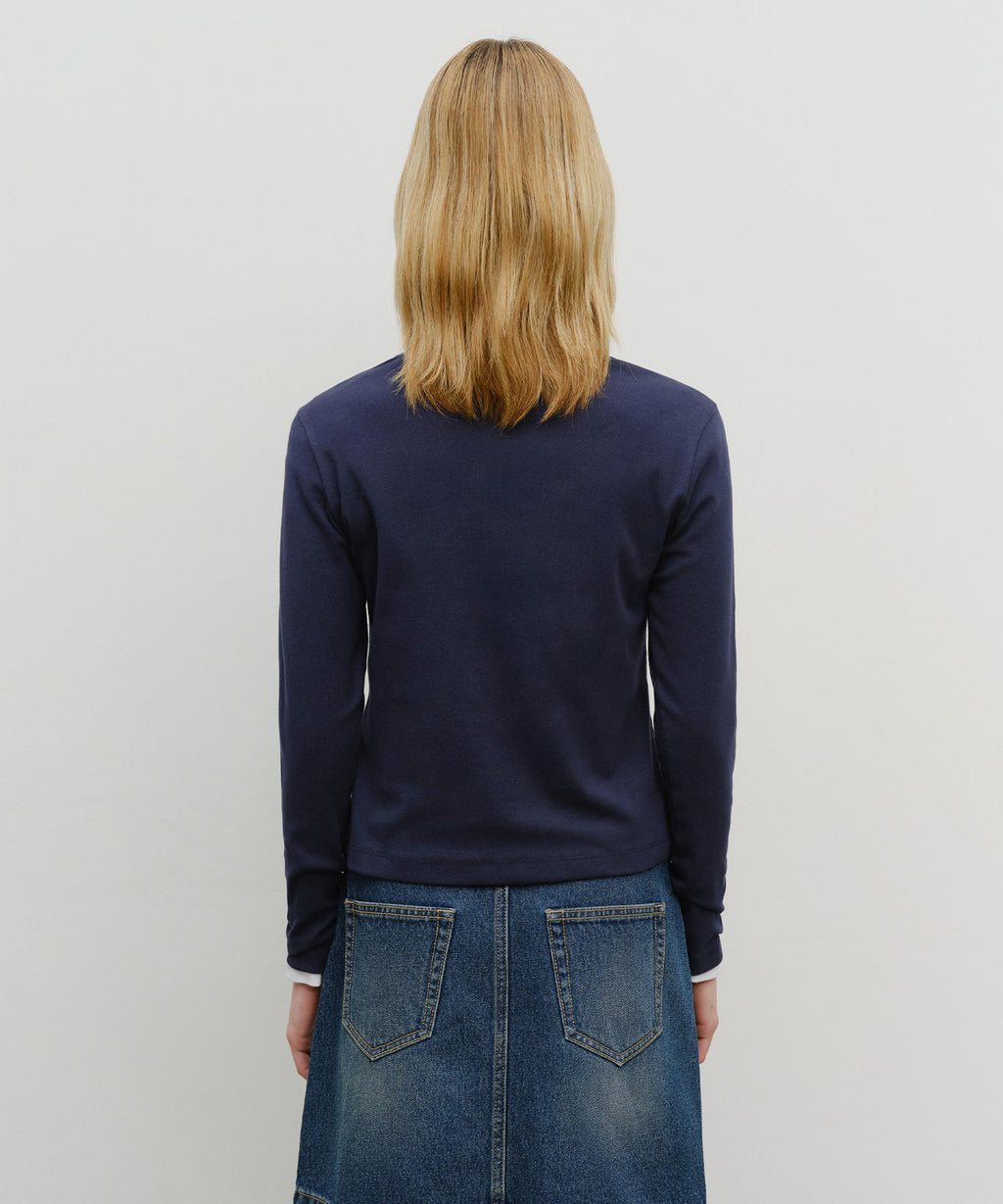 Marithe & Francois Girbaud - Basic Long Sleeve (Navy) product image 3 | TRAB K-Fashion Australia