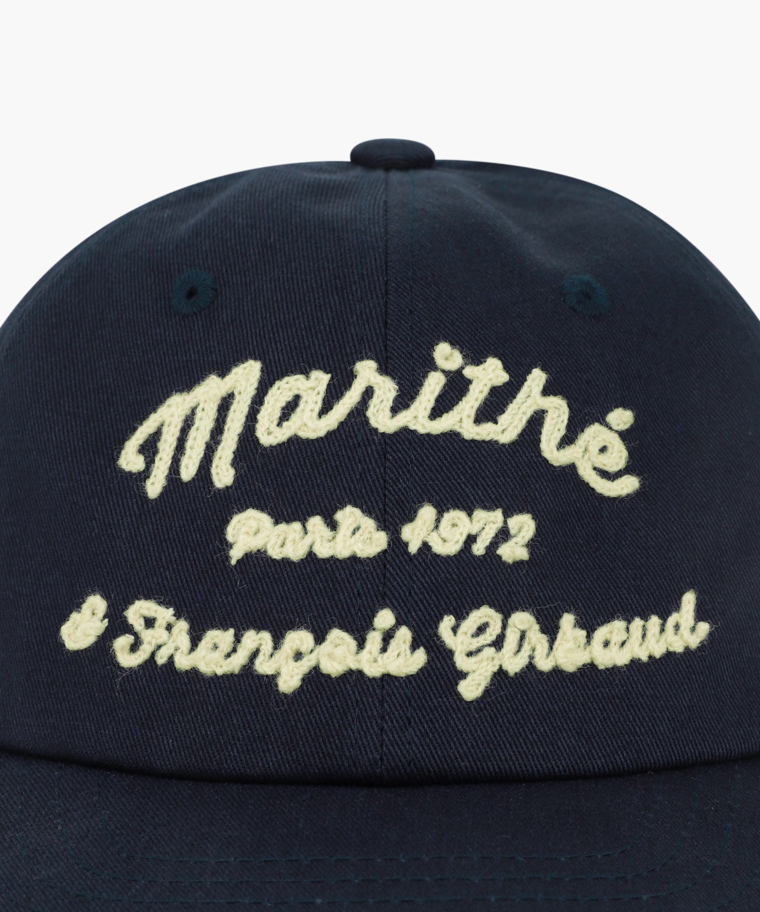 Marithe & Francois Girbaud - Chain Embroidery Flat Brim Cap (Navy) product image 3 | TRAB K-Fashion Australia