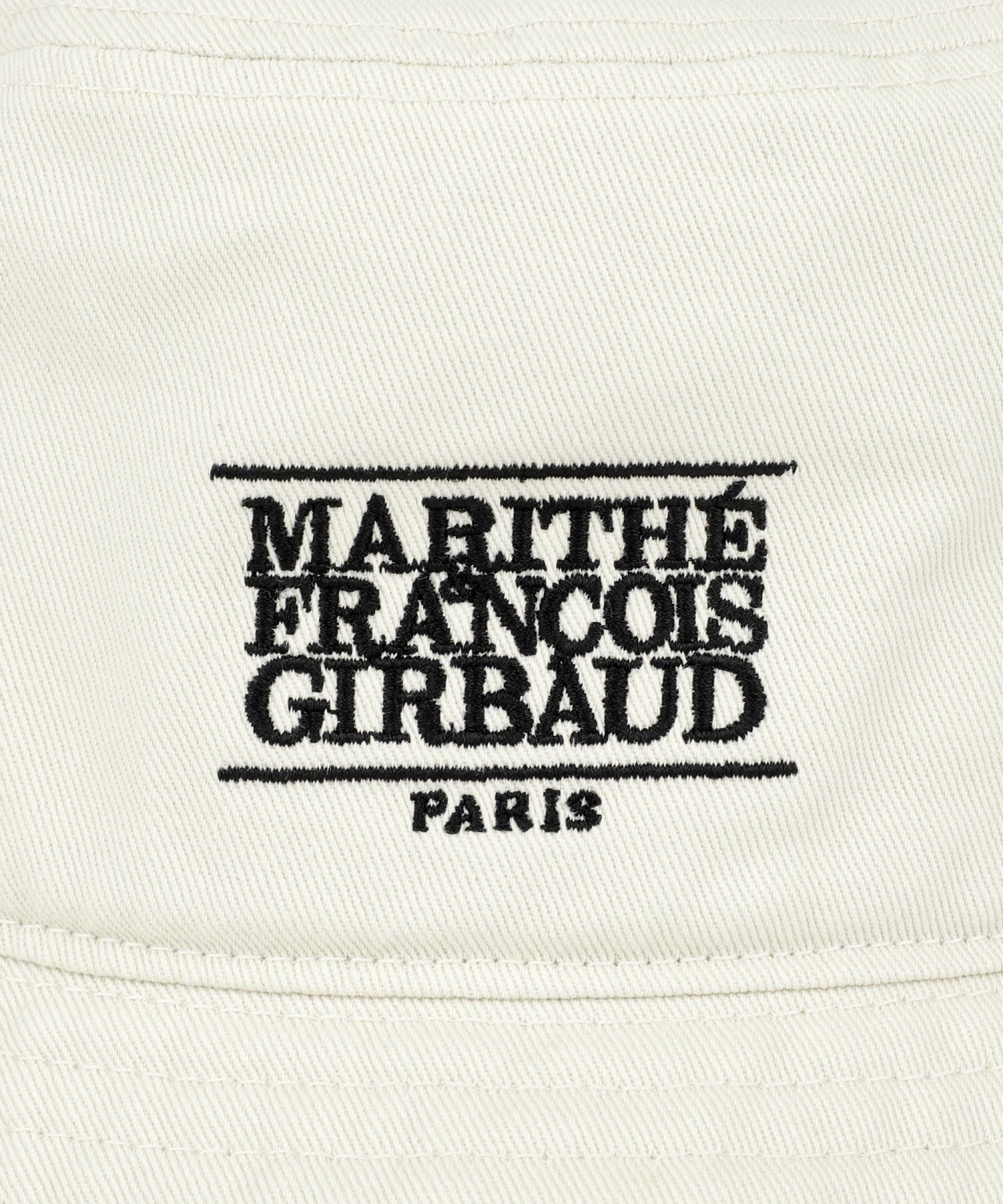 Marithe & Francois Girbaud - Classic Logo Bucket Hat (Ecru) product image 3 | TRAB K-Fashion Australia