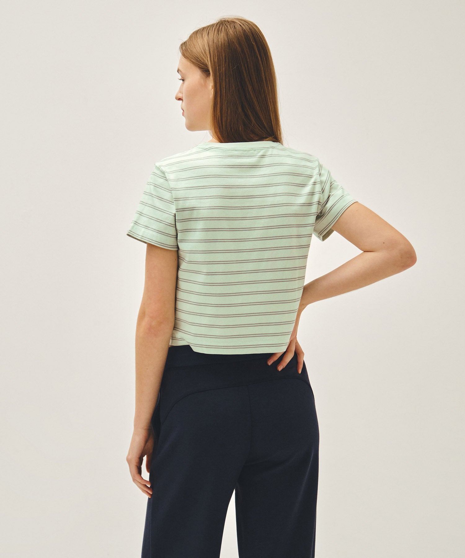 Marithe & Francois Girbaud - Classic Logo Crop Tee (Light Mint) product image 3 | TRAB K-Fashion Australia