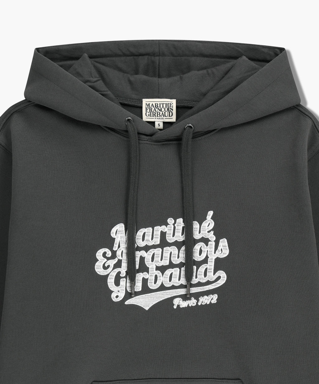 Marithe & Francois Girbaud - Vintage Logo Hoodie (brushed) (Charcoal) product image 3 | TRAB K-Fashion Australia