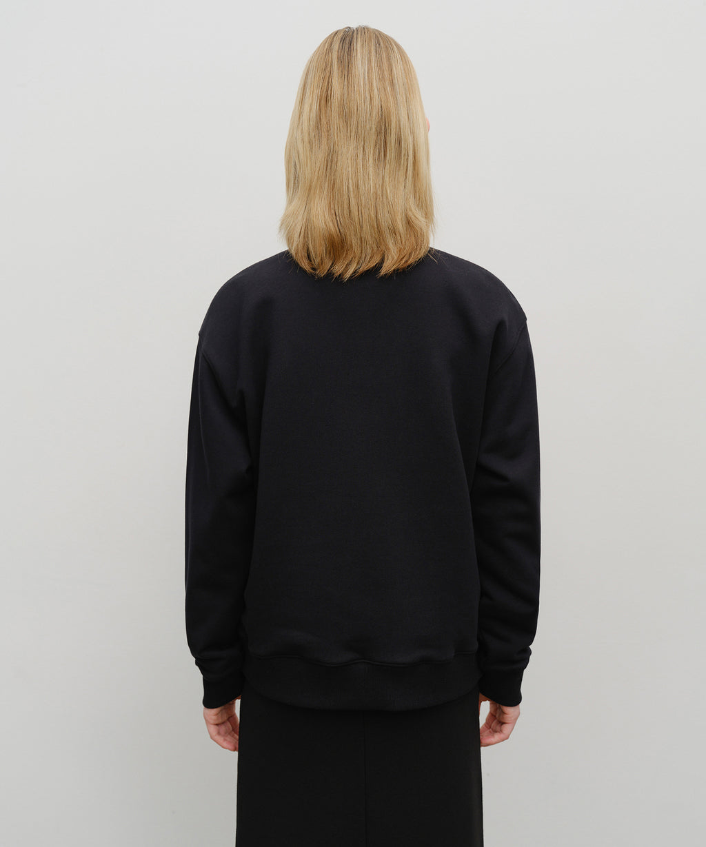 Marithe & Francois Girbaud - Classic Logo Half Zipup Sweatshirt (Black) product image 3 | TRAB K-Fashion Australia