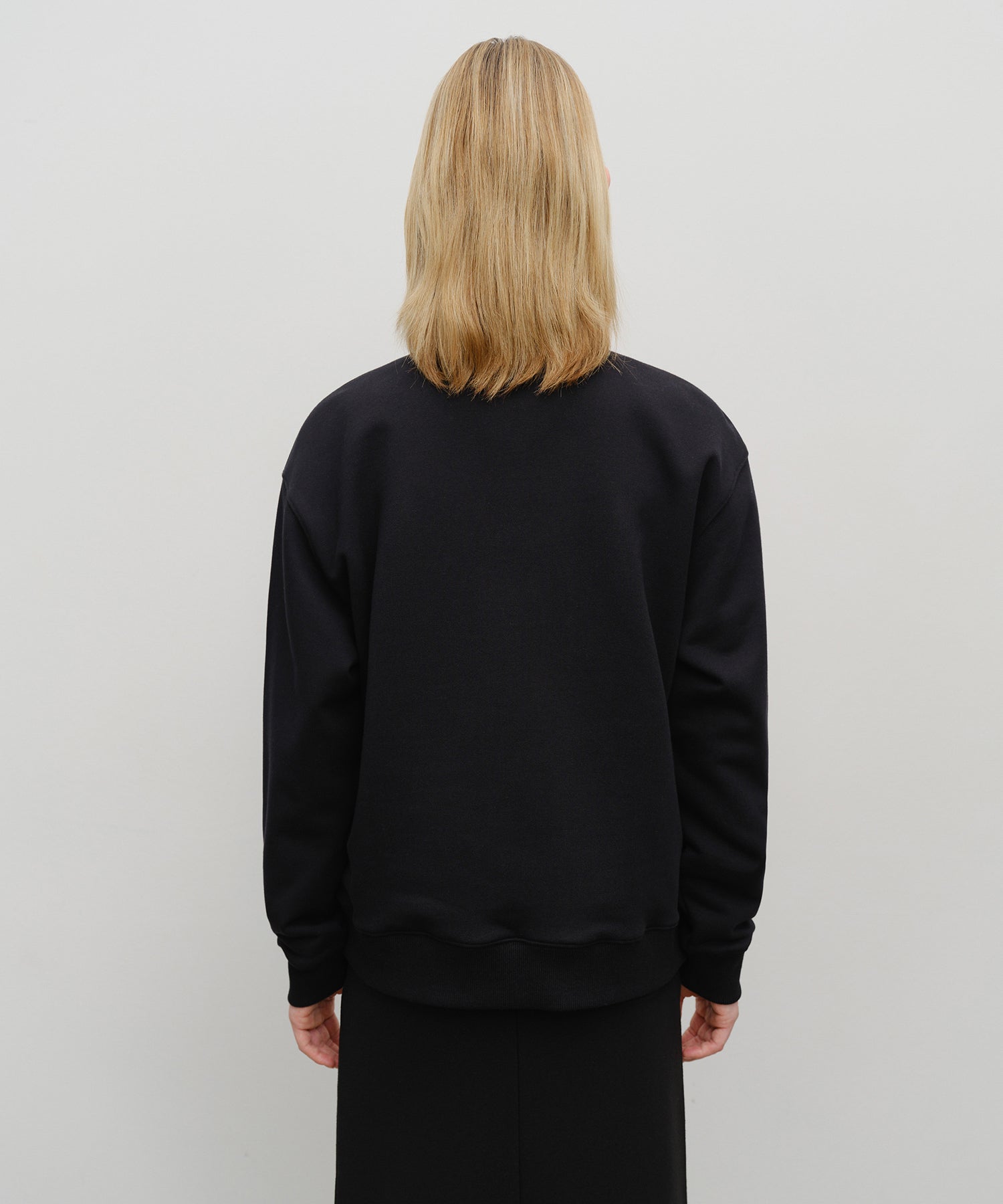 Marithe & Francois Girbaud - Classic Logo Half Zipup Sweatshirt (Black) product image 3 | TRAB K-Fashion Australia