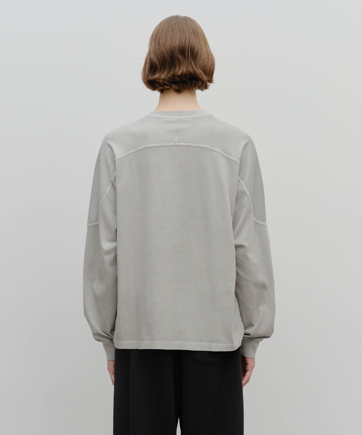 Marithe & Francois Girbaud - Incision Dyeing Long Sleeve (Gray) product image 3 | TRAB K-Fashion Australia