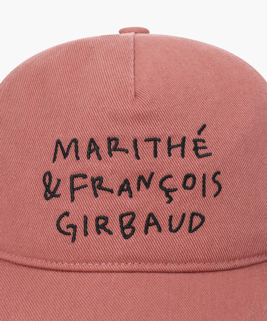 Marithe & Francois Girbaud - Doodle Typo 5panel Covered Cap (Dark Pink) product image 3 | TRAB K-Fashion Australia