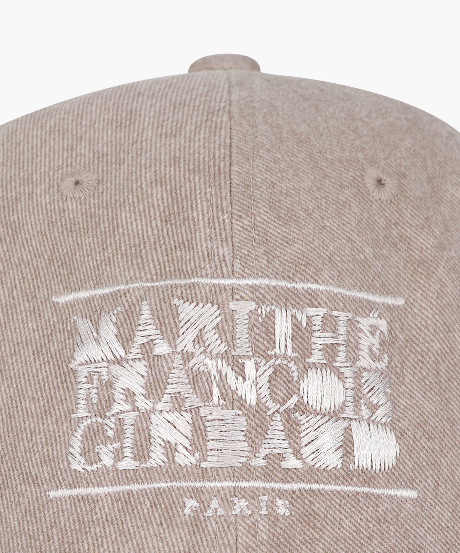 Marithe & Francois Girbaud - Drawing Classic Logo Damaged Covered Cap (Pink) product image 3 | TRAB K-Fashion Australia