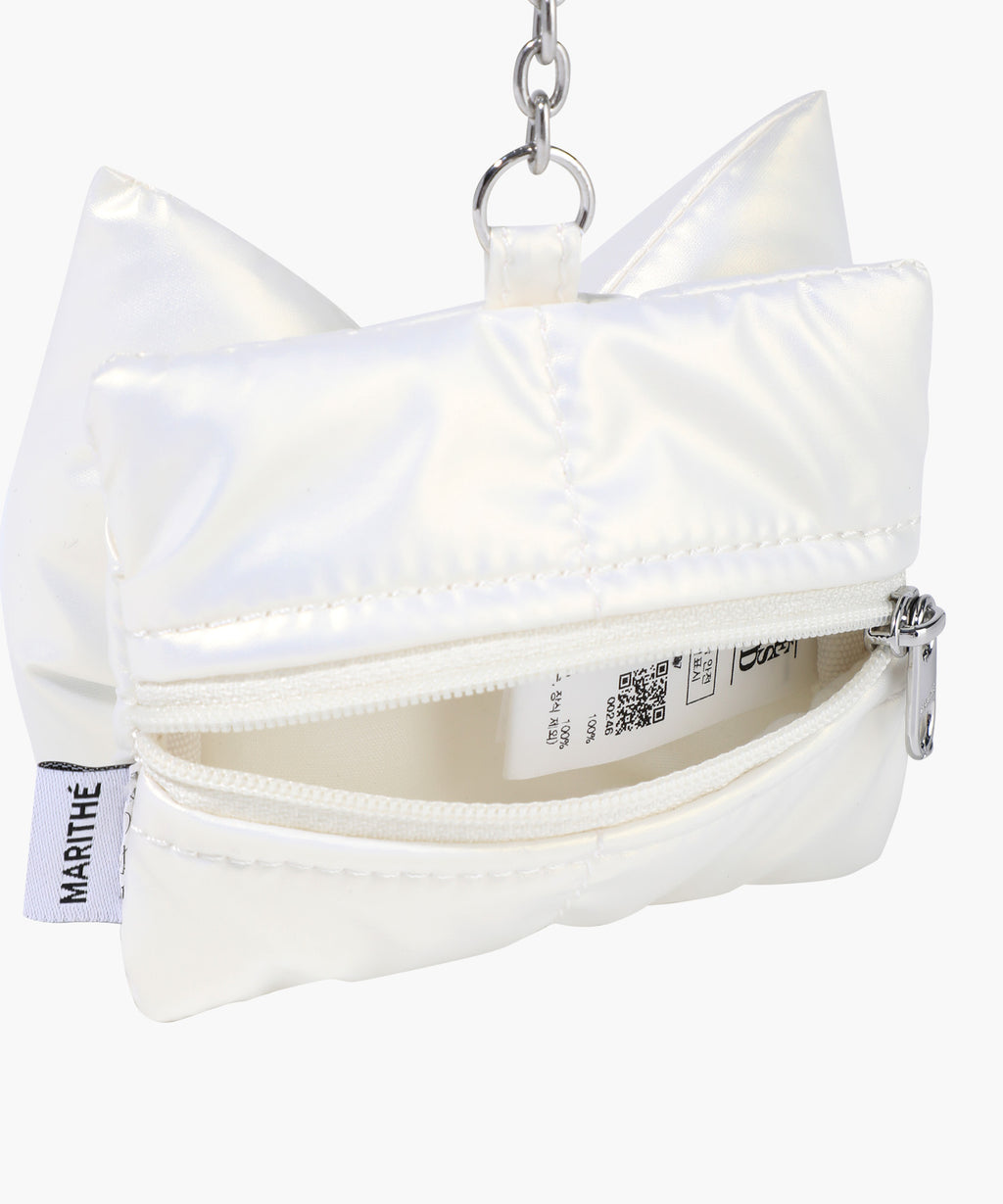 Marithe & Francois Girbaud - Padding Ribbon Pouch Keyring (Ivory) product image 3 | TRAB K-Fashion Australia