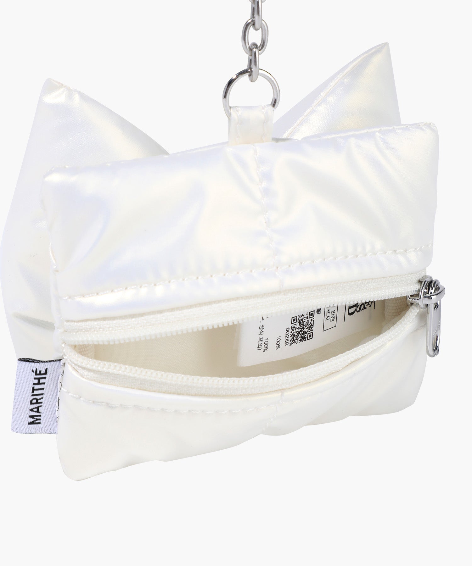 Marithe & Francois Girbaud - Padding Ribbon Pouch Keyring (Ivory) product image 3 | TRAB K-Fashion Australia