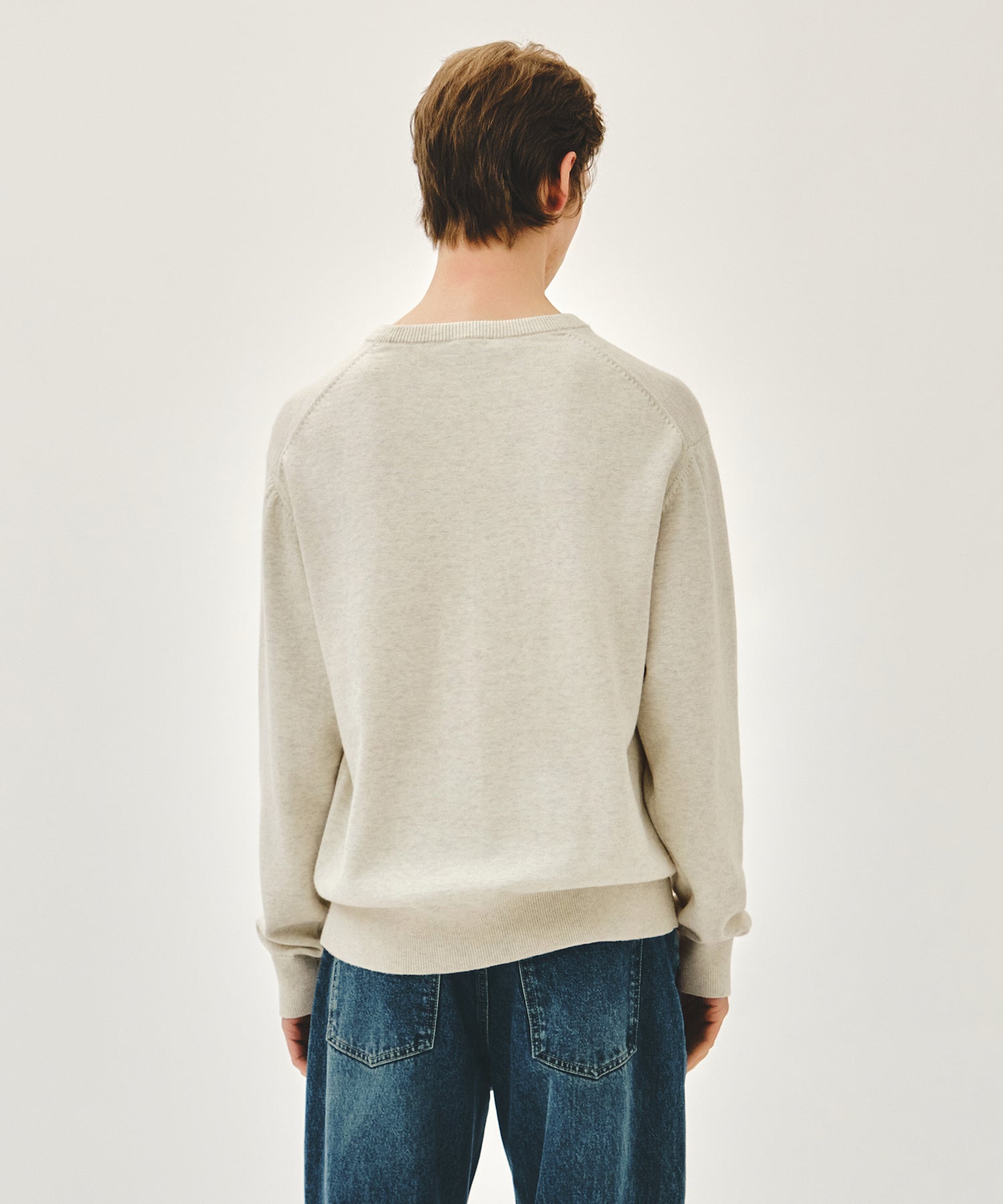 Marithe & Francois Girbaud - Classic Logo Knit Pullover (Ivory) product image 3 | TRAB K-Fashion Australia