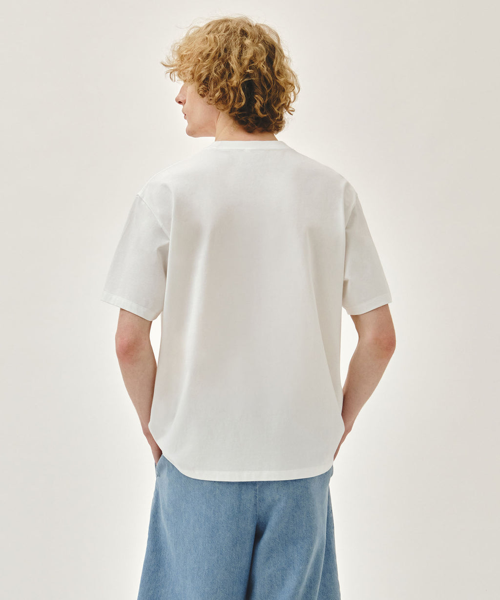 Marithe & Francois Girbaud - Doodle Classic Logo Pocket Tee (White) product image 3 | TRAB K-Fashion Australia