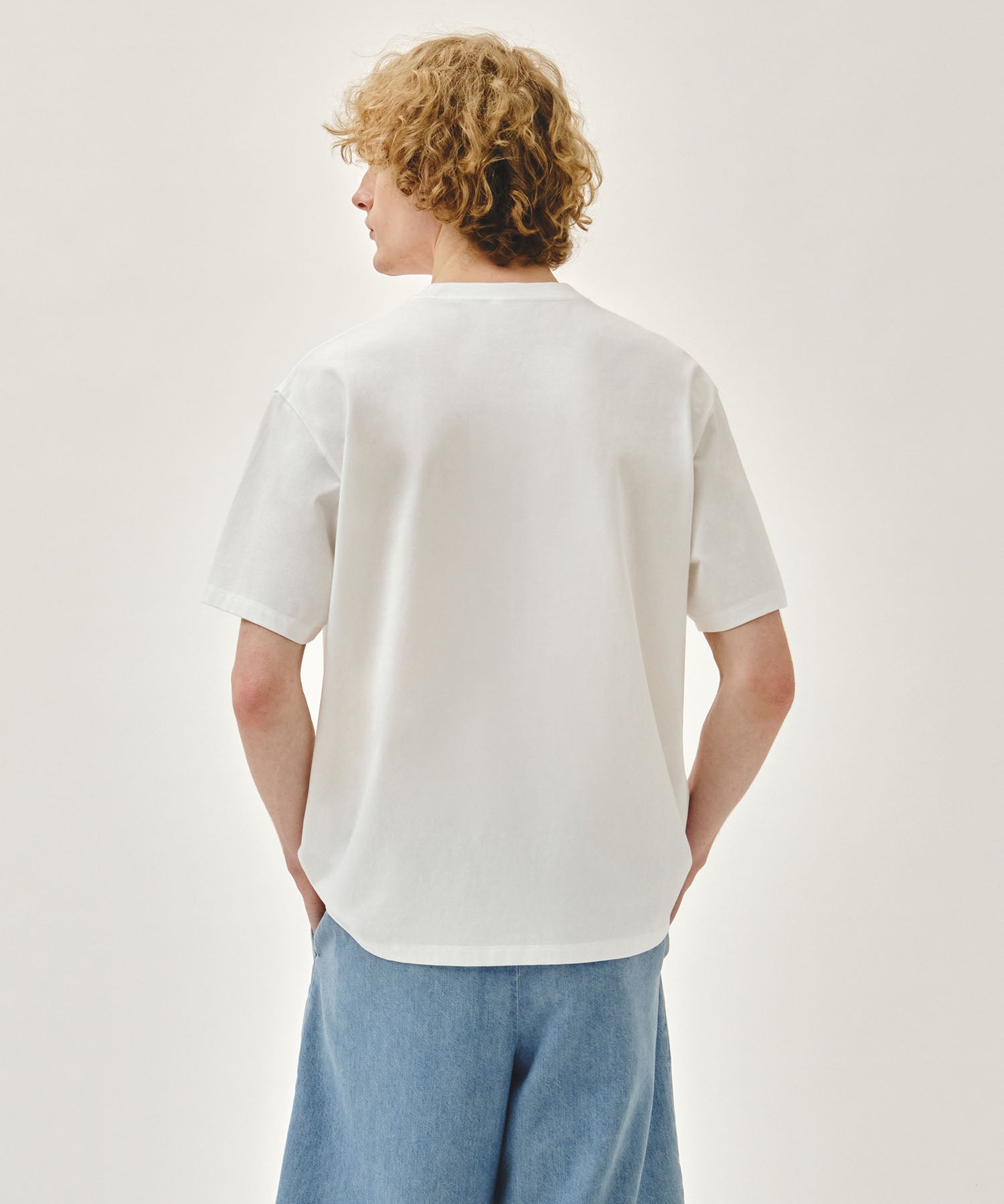Marithe & Francois Girbaud - Doodle Classic Logo Pocket Tee (White) product image 3 | TRAB K-Fashion Australia