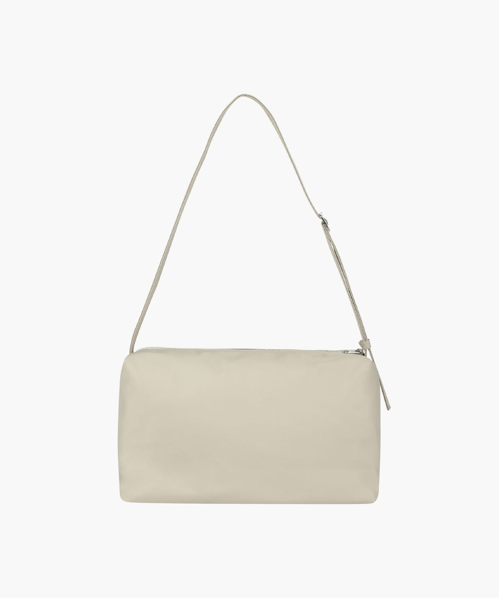 Marithe & Francois Girbaud - Classic Logo Nylon Box Bag (Beige) product image 3 | TRAB K-Fashion Australia