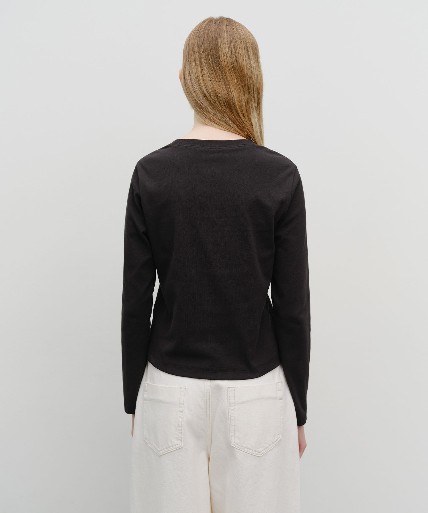 Marithe & Francois Girbaud - Basic Long Sleeve (Black) product image 3 | TRAB K-Fashion Australia
