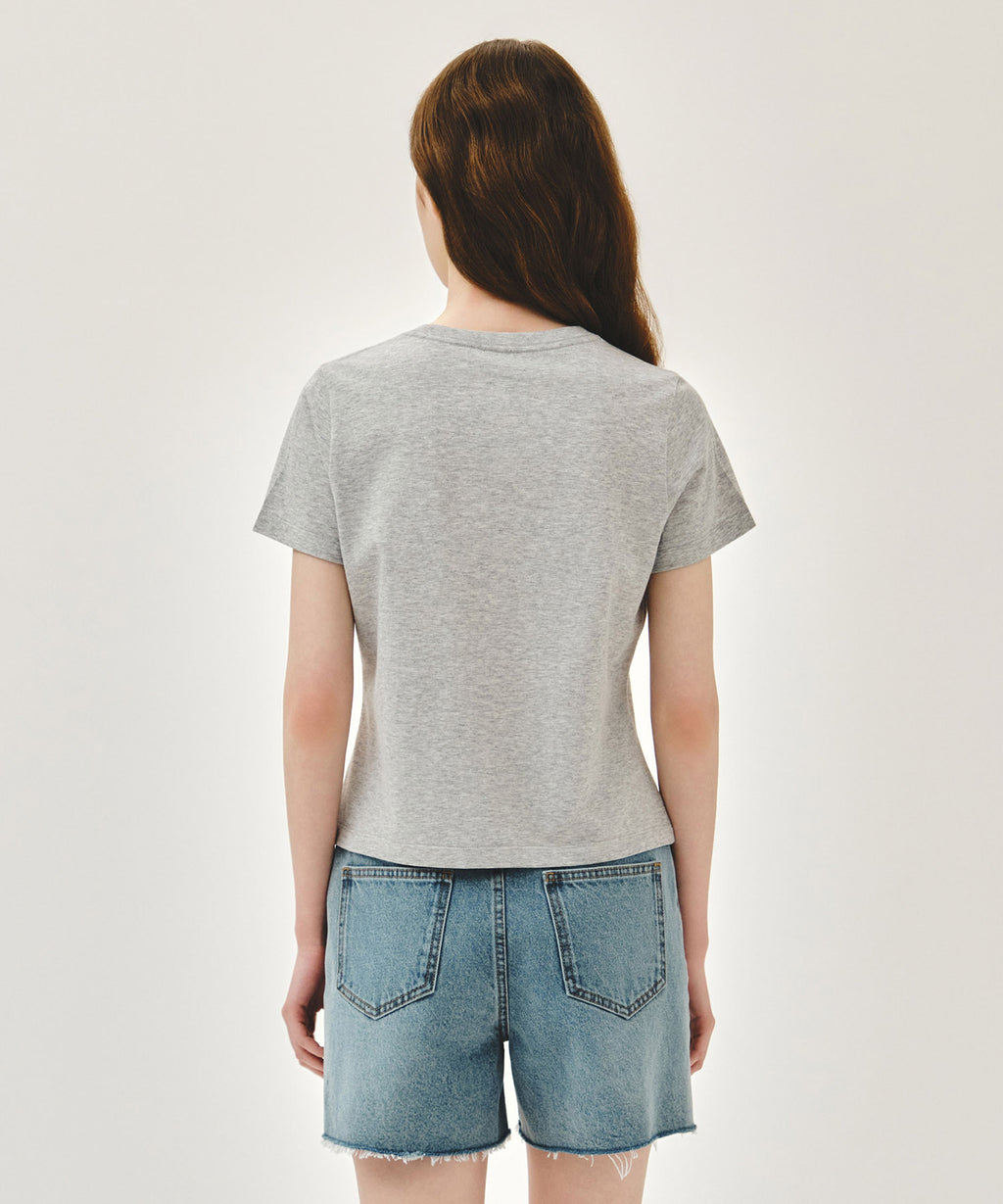 Marithe & Francois Girbaud - French Fruit Shop Graphic Tee (Heather Gray) product image 3 | TRAB K-Fashion Australia