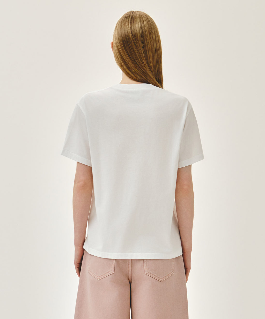 Marithe & Francois Girbaud - Stamp Classic Logo Tee (White) product image 3 | TRAB K-Fashion Australia