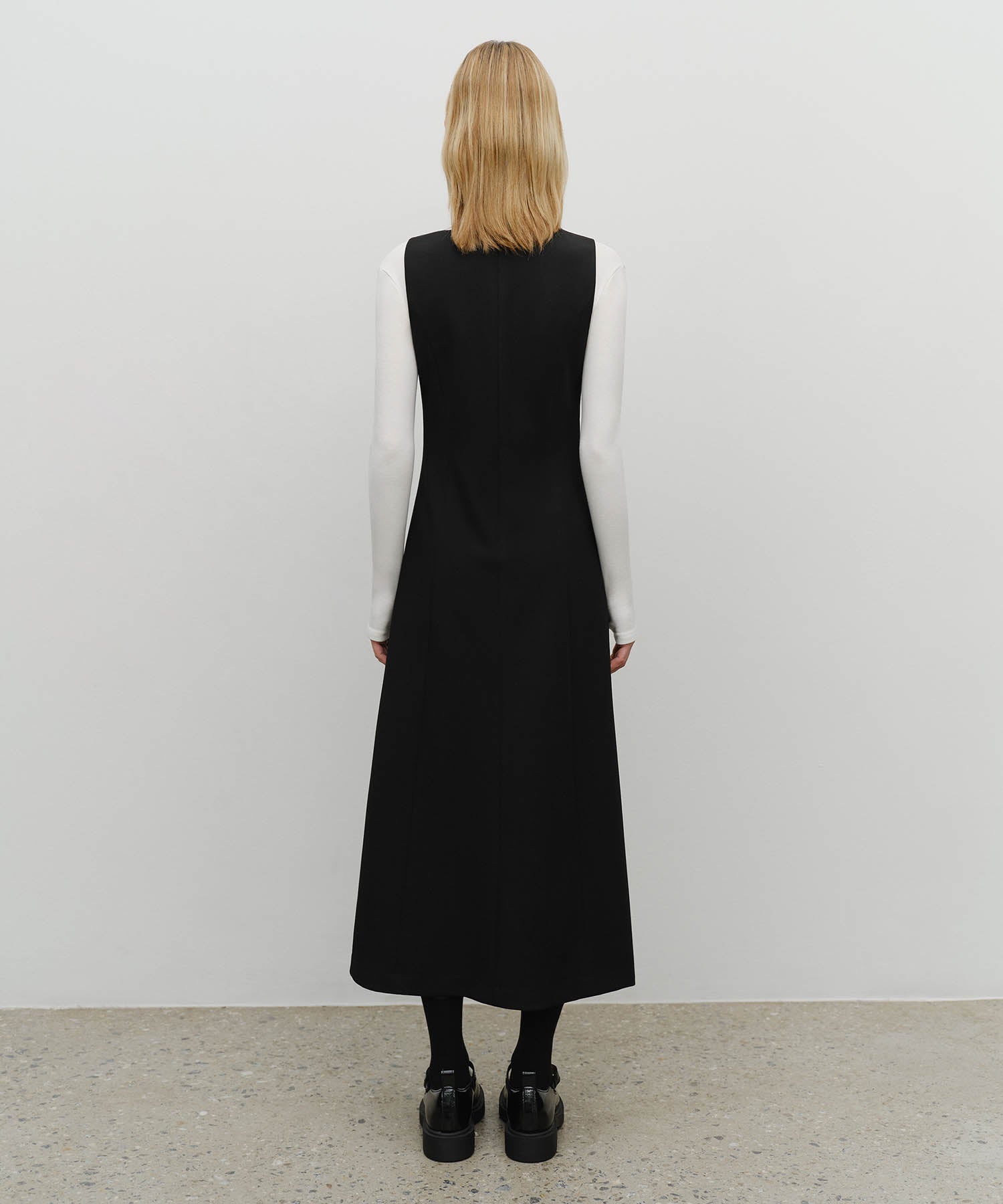 Marithe & Francois Girbaud - Sleeveless Long Dress (Black) product image 3 | TRAB K-Fashion Australia