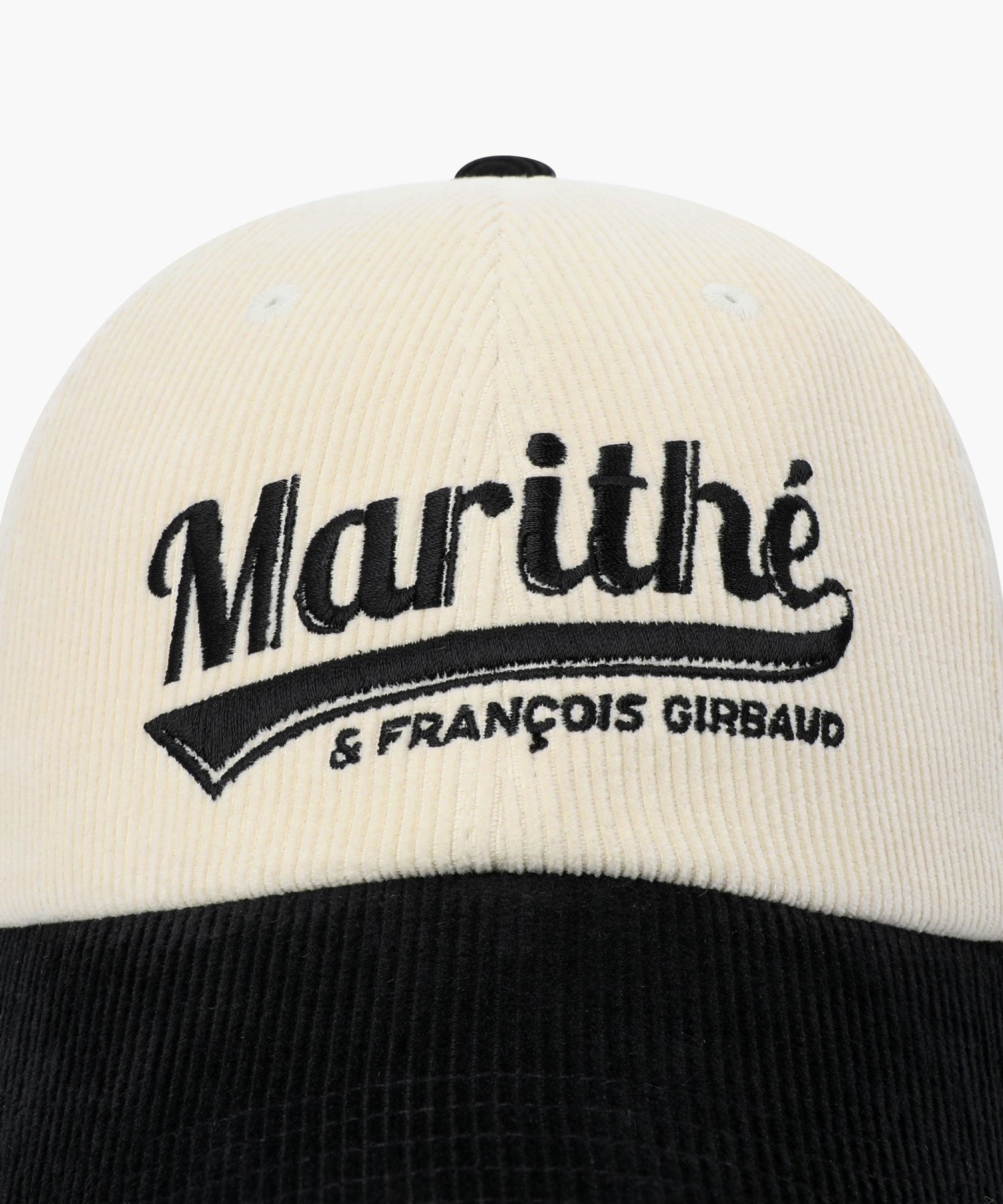 Marithe & Francois Girbaud - Vintage Logo Corduroy Covered Cap (Black) product image 3 | TRAB K-Fashion Australia