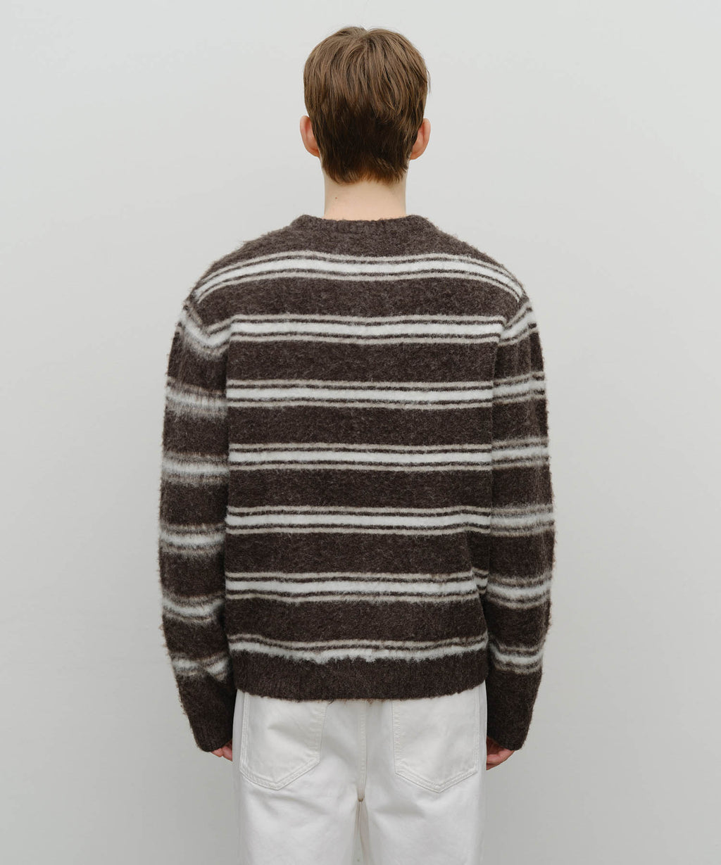 Marithe & Francois Girbaud - Multi Stripe Knit Pullover (Brown) product image 3 | TRAB K-Fashion Australia