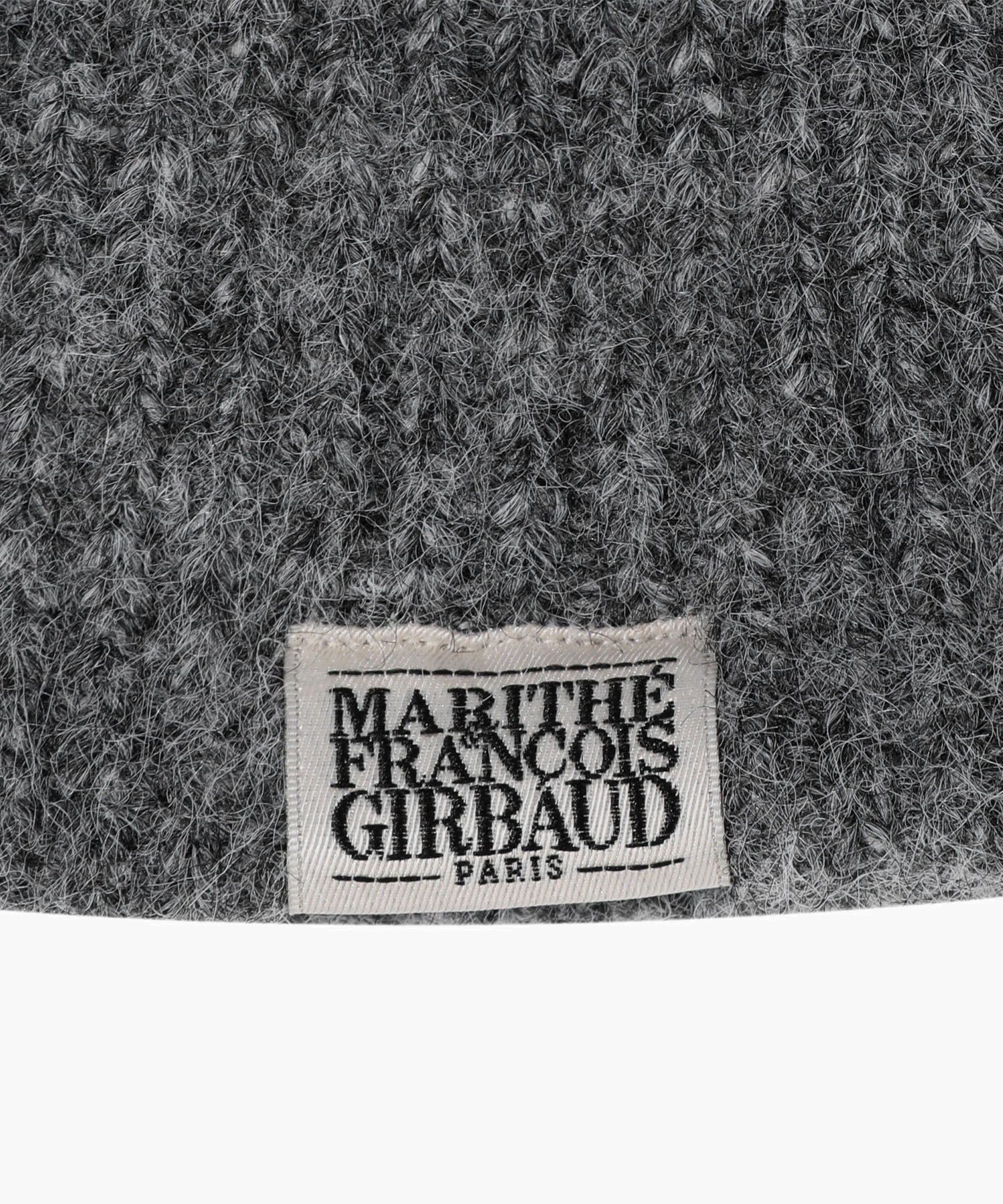 Marithe & Francois Girbaud - Classic Logo Hairy Beanie (Charcoal) product image 3 | TRAB K-Fashion Australia