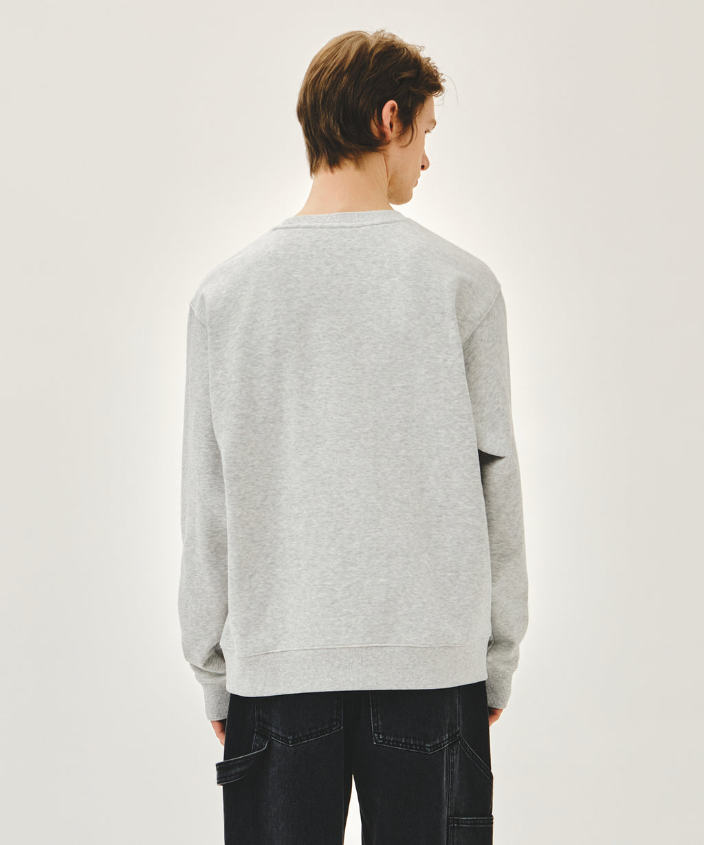 Marithe & Francois Girbaud - Lemon Classic Logo Sweatshirt (Light Heather Gray) product image 3 | TRAB K-Fashion Australia